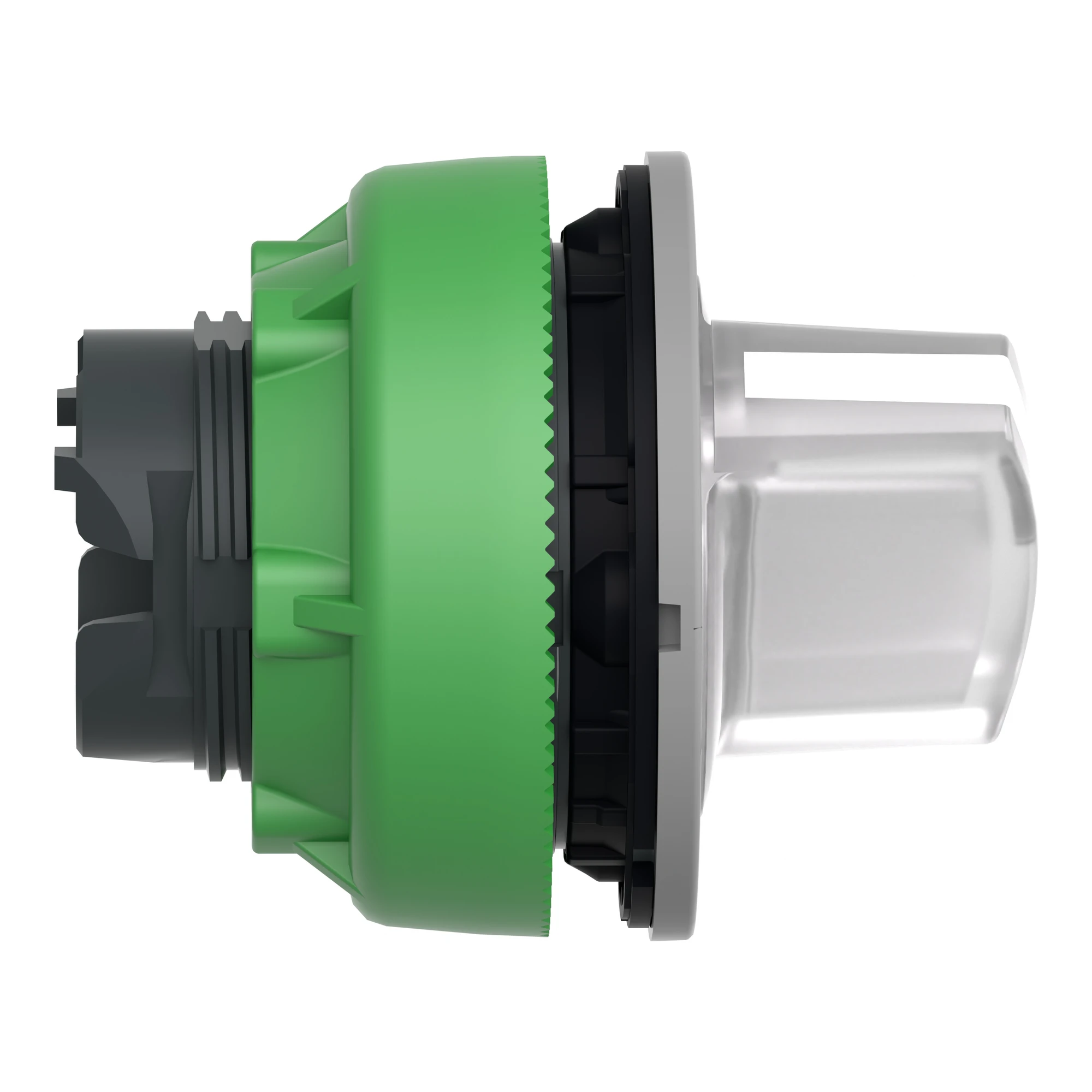 Schneider Electric ZB5FK1413C0 Illuminated Selector Switch, Front Element, Harmony XB5F, Plastic, 30mm, White, for Universal LED, 2 Positions, Momentary (img_003)