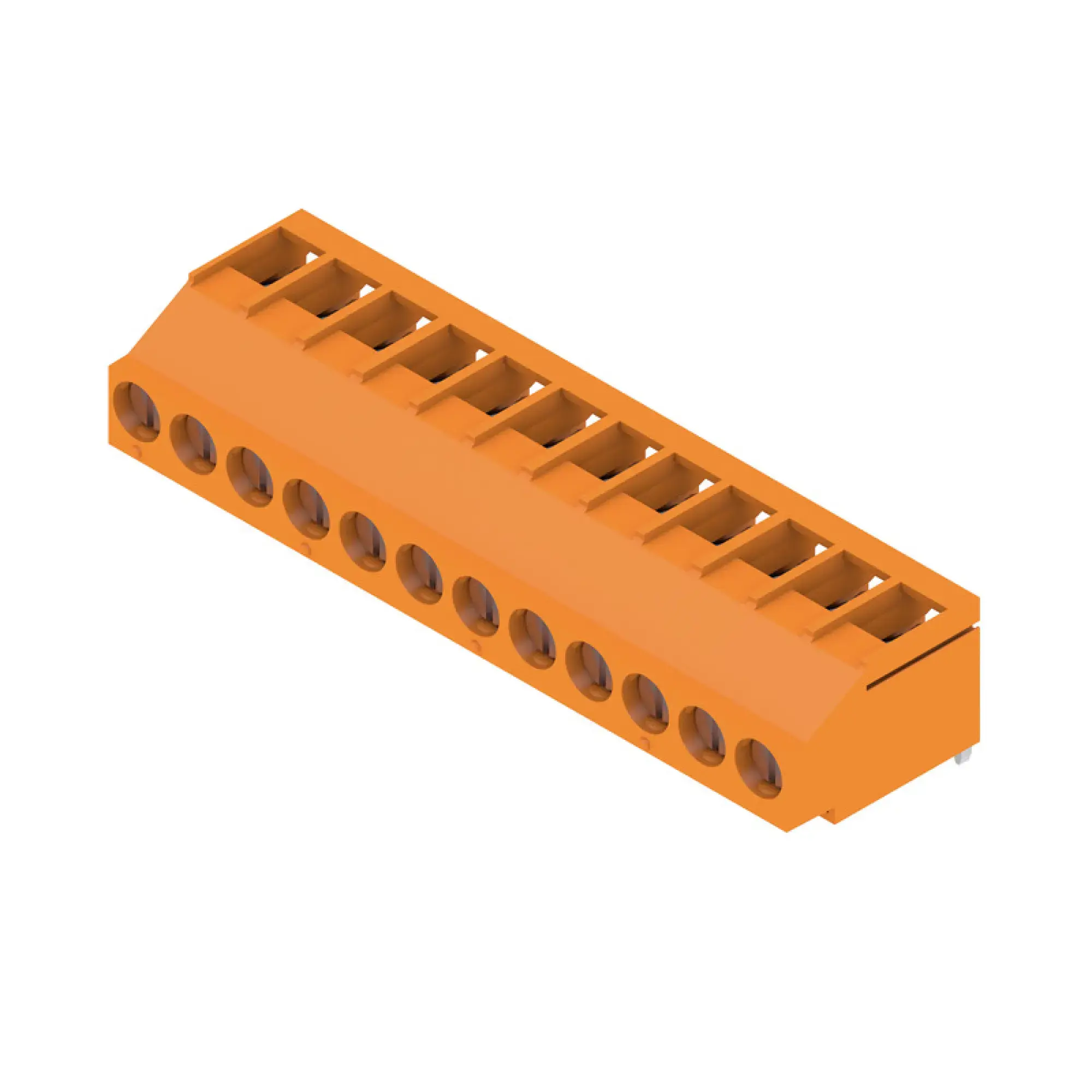 Weidmüller 2429600000 PCB terminal, 320 V, 32.5 A, Pitch in mm: 5.00, 6 mm², Number of poles: 12, Clamping yoke connection, THT solder connection, 180°, Box (img_001) Weidmüller 2429600000 PCB terminal, 320 V, 32.5 A, Pitch in mm: 5.00, 6 mm², Number of poles: 12, Clamping yoke connection, THT solder connection, 180°, Box (img_001)
