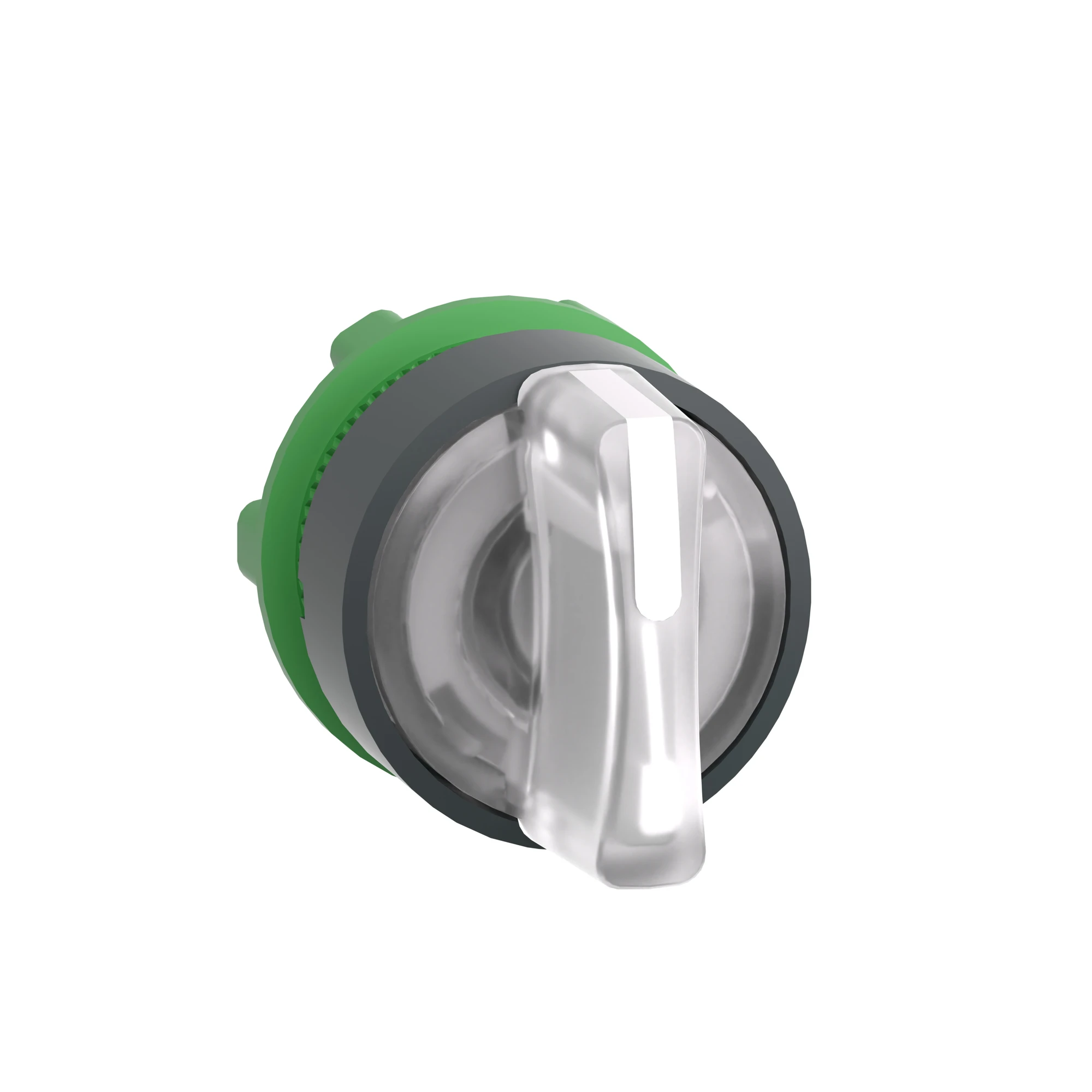 Schneider Electric ZB5AK1713 Illuminated selector switch, front element, Harmony XB5, plastic, 22mm, white, for universal LED, 3 positions, momentary left (img_003)