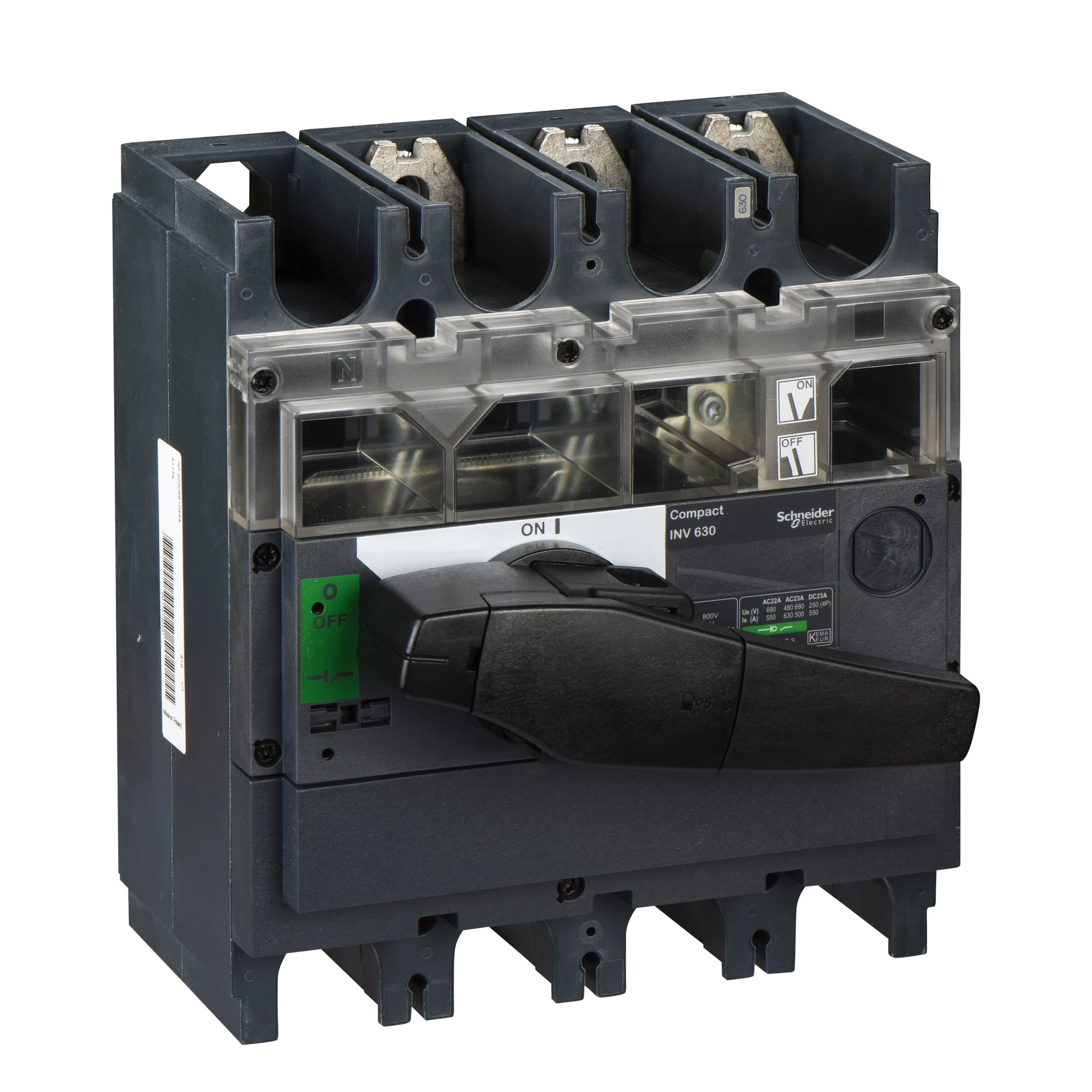 Schneider Electric 31174 Load disconnect switch INV630, 3 P, 630A/690V DC/AC, Black rotary handle (img_001) Schneider Electric 31174 Load disconnect switch INV630, 3 P, 630A/690V DC/AC, Black rotary handle (img_001)