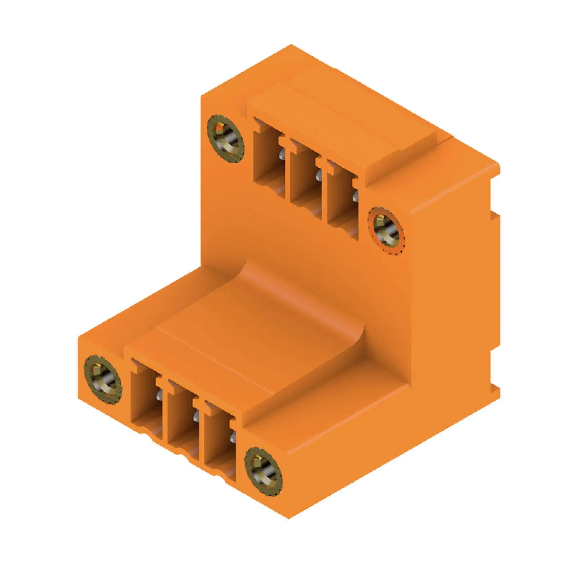 Weidmüller 1032590000 PCB connector (board connection), 160 V, 17.5 A, Pitch in mm: 3.81, Number of poles: 6, THT solder connection, Box (img_001)