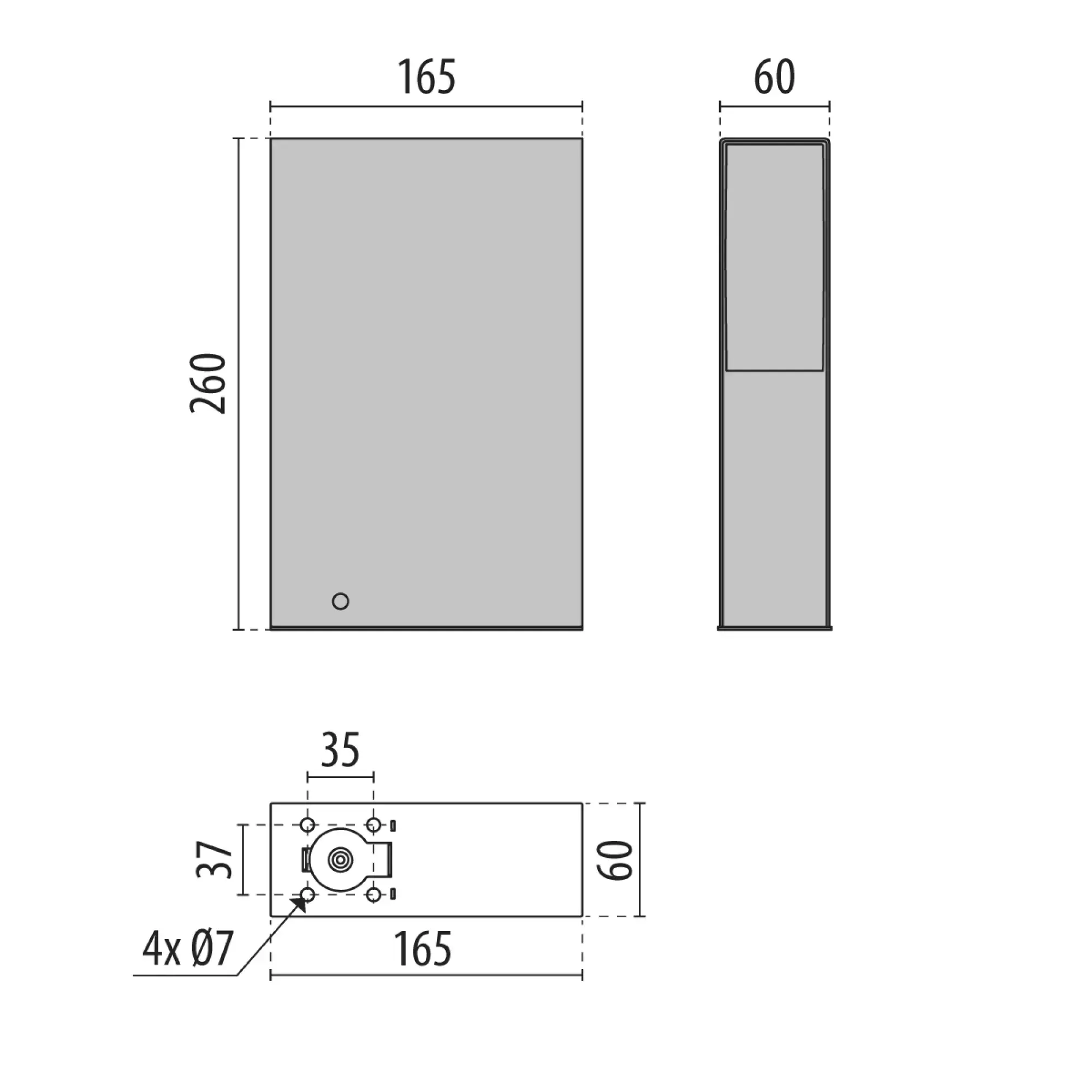 Performance iN Lighting 3106842 LED-Pollerleuchte 4000K 5.5W statisch asymmetrische mittlere Optik 3106842 (img_003)