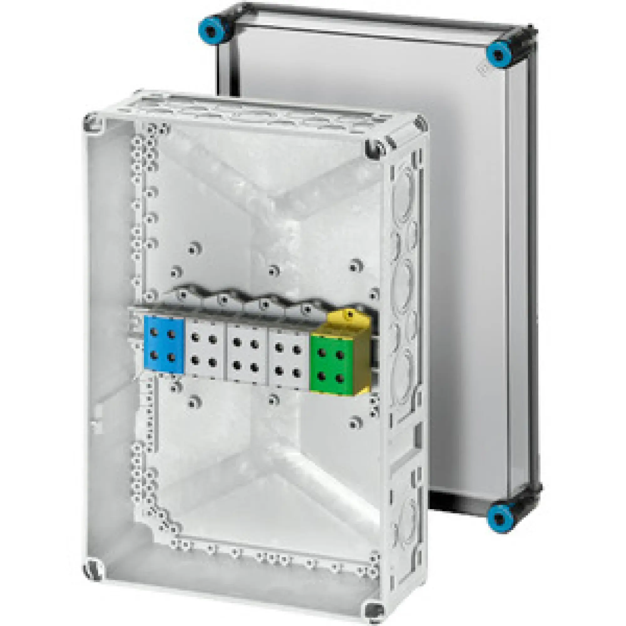 Hensel 60001034 Kabelabzweigkasten 6-95 qmm 3phasig, 5pol. Klemme K 9951 (img_001) Hensel 60001034 Kabelabzweigkasten 6-95 qmm 3phasig, 5pol. Klemme K 9951 (img_001)