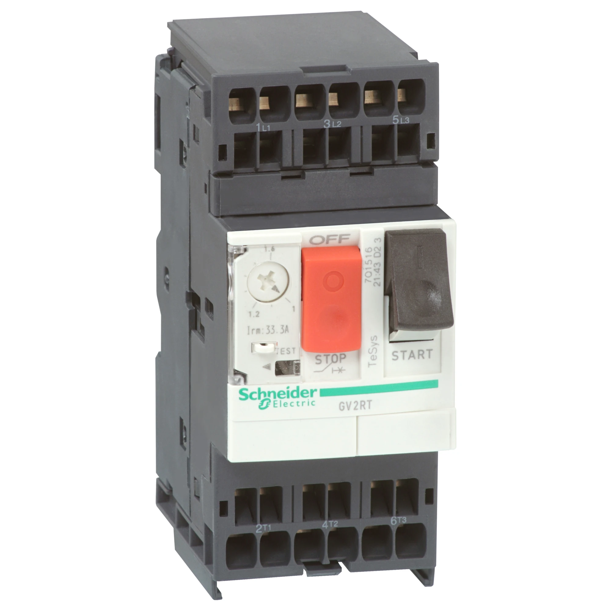 Schneider Electric GV2RT163 Motor circuit breaker TeSys GV2, thermal-magnetic tripping, 9-14A, spring terminal connectors (img_001) Schneider Electric GV2RT163 Motor circuit breaker TeSys GV2, thermal-magnetic tripping, 9-14A, spring terminal connectors (img_001)