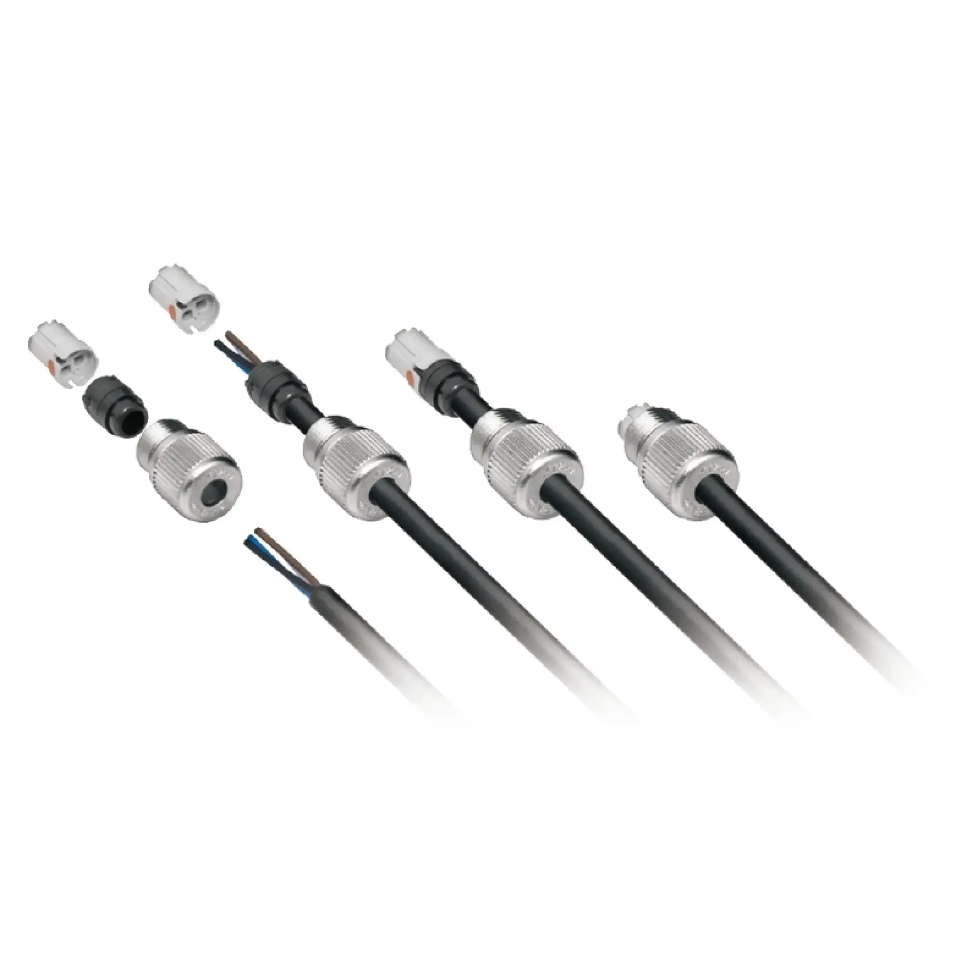 Weidmüller 1766810000 Round plug (field customisable), M12, none, pin, straight, Insulation displacement connection, Number of poles: 4, IP67, Shield connection: No (img_001)