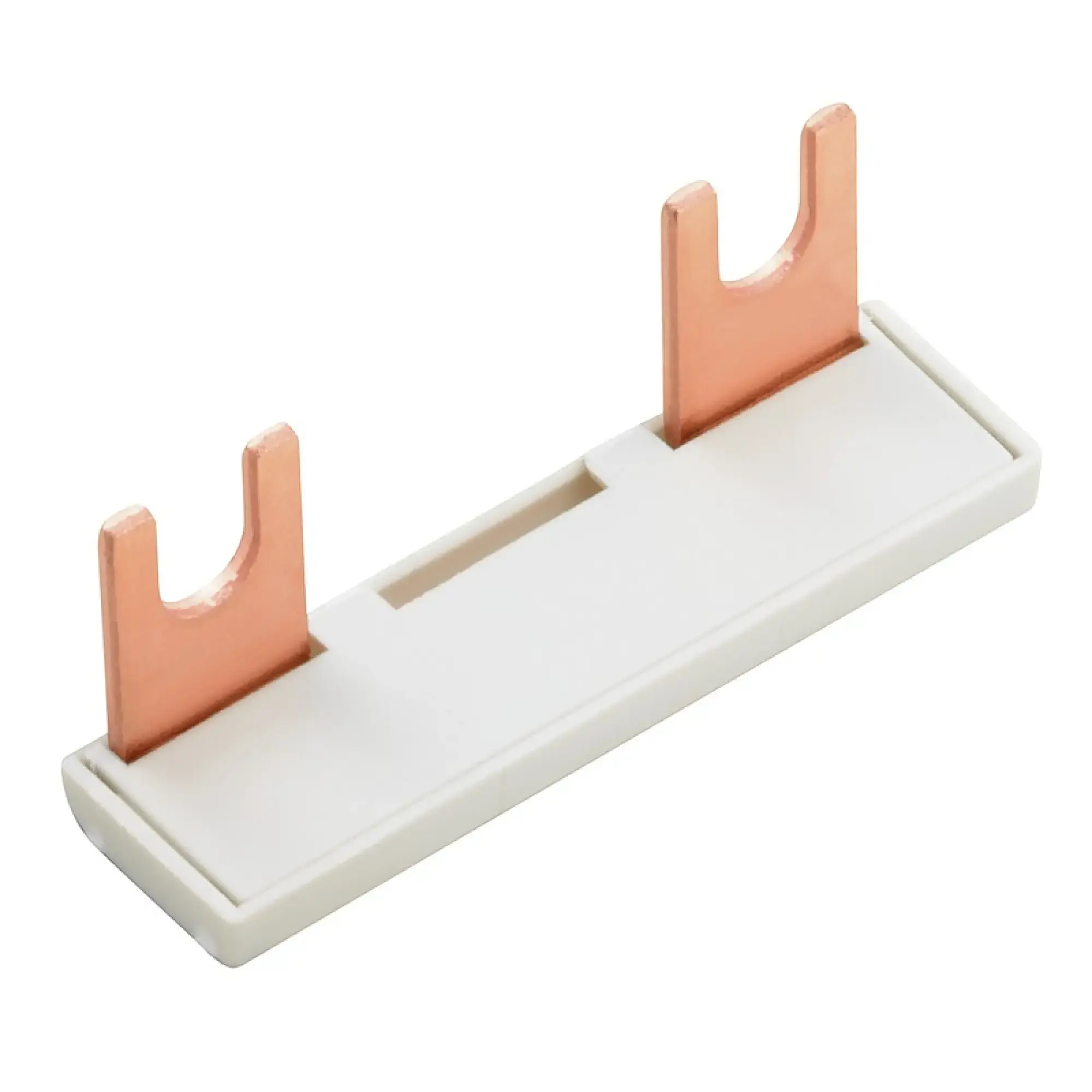 Weidmüller 1561960000 Cross-connector (terminal), Plugged, grey, 135 A, Number of poles: 2, Pitch in mm: 35.60, Insulated: Yes, Width: 52.8 mm (img_001)