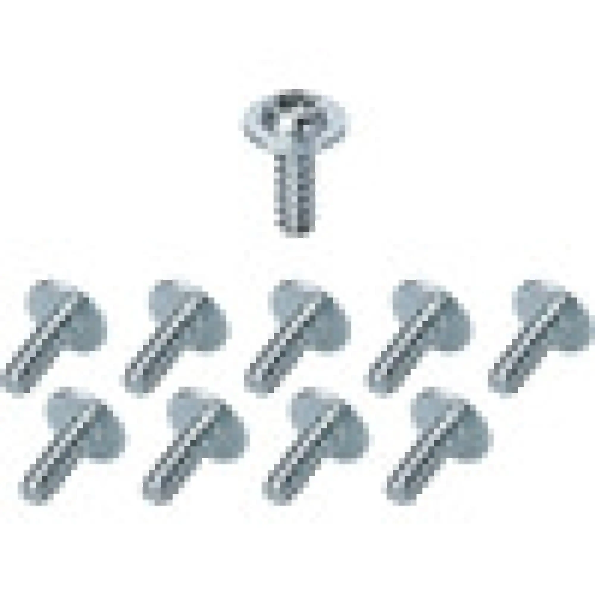 Hensel 62000235 DK-Montagesschraube, 10 mm, Torx T15, für material 0,5 bis 4 mm, 9 mm Scheibe DK BZ 10 (img_001)