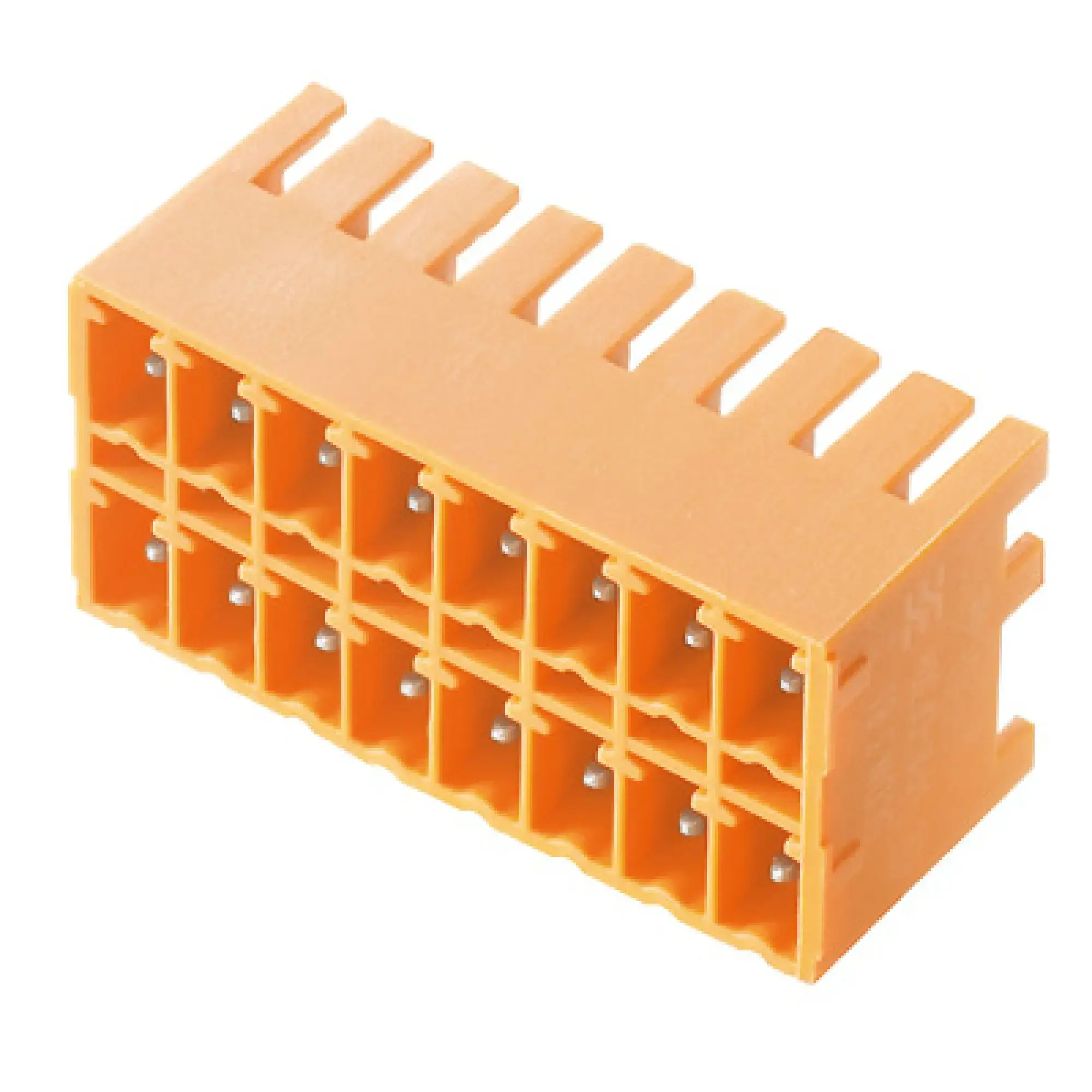 Weidmüller 1040470000 PCB connector (board connection), 160 V, 17.5 A, Pitch in mm: 3.81, Number of poles: 16, THT solder connection, Box (img_001)
