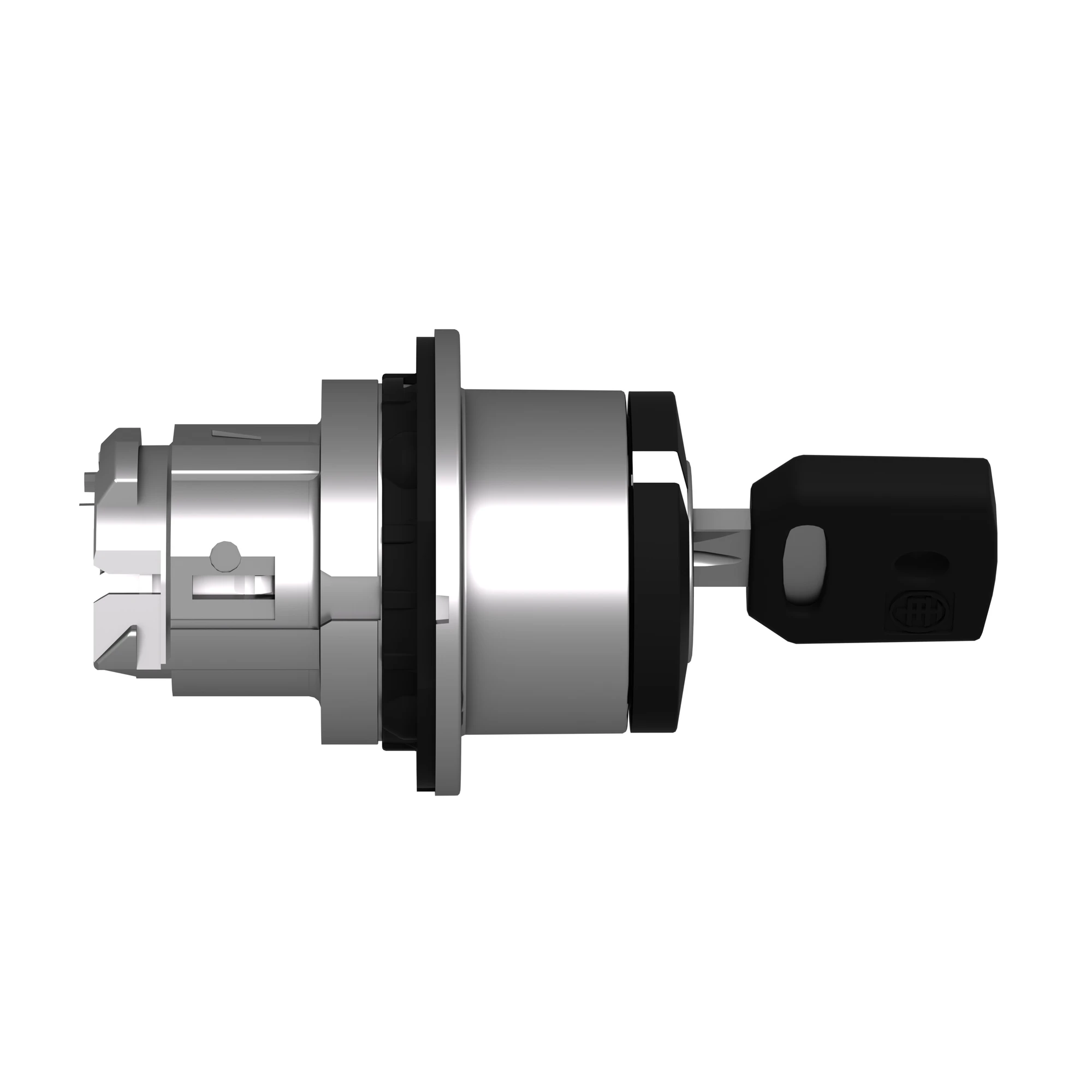 Schneider Electric ZB4FG2 Key switch, front element, Harmony XB4F, metal, 30mm, black, 2 positions, latching (img_002)