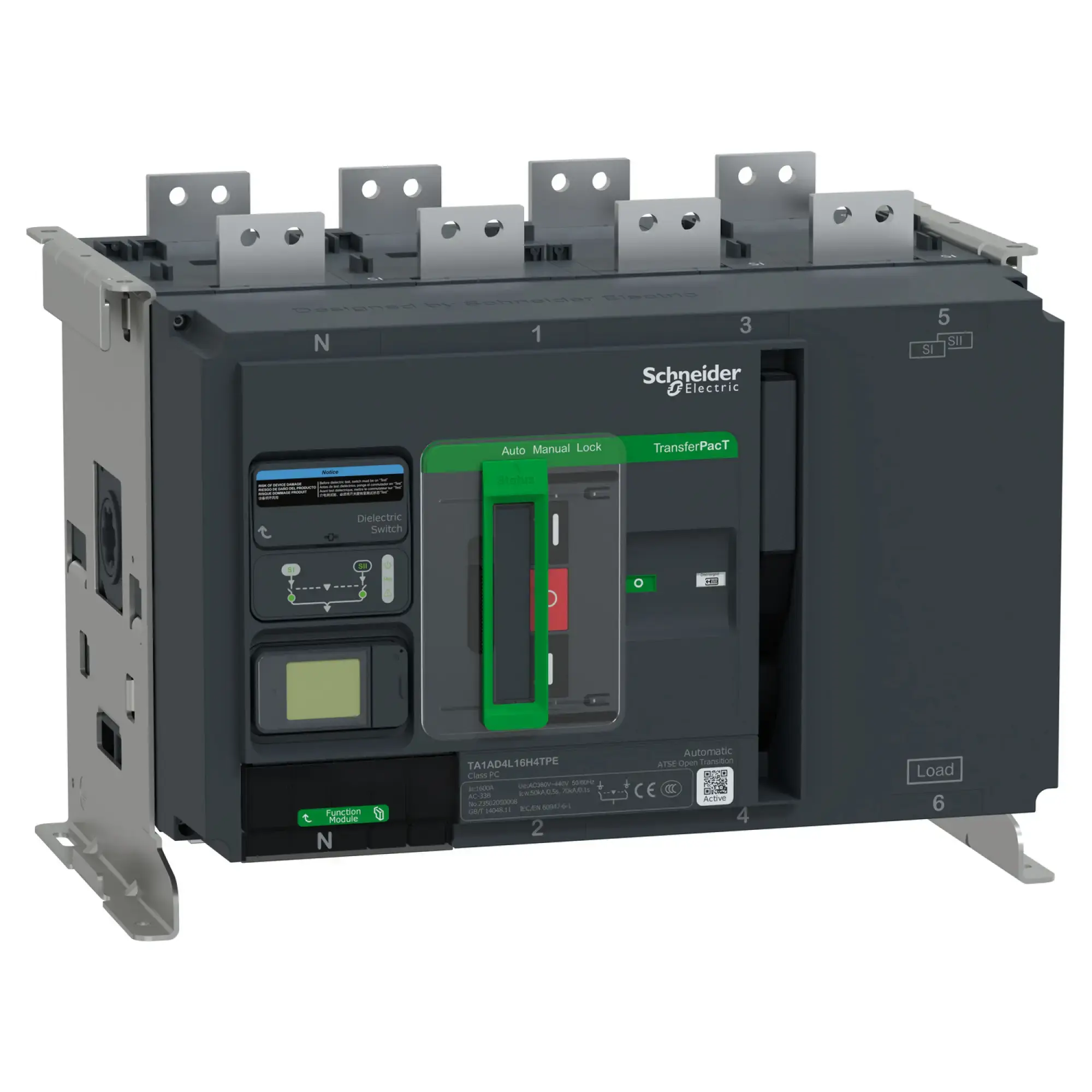 Schneider Electric TA1AD4L10H4TPE TransferPacT TA1A, automatische Netzumschaltung, 1000A, 4P, LCD, 400V (img_001) Schneider Electric TA1AD4L10H4TPE TransferPacT TA1A, automatische Netzumschaltung, 1000A, 4P, LCD, 400V (img_001)