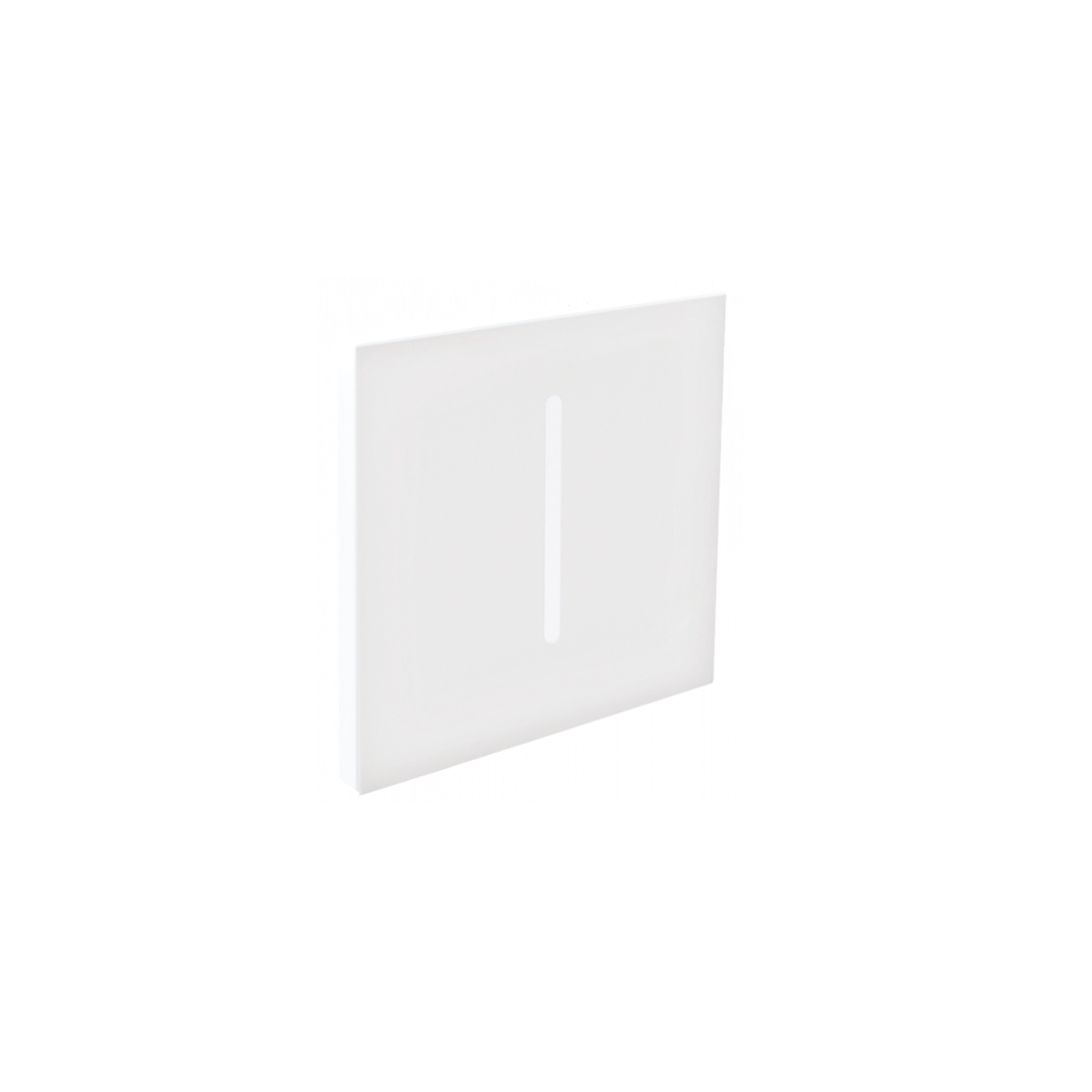 WSU Lights Vierkantaufsatz weiss Mitte schwarz für Einbaunachtleuchte - 80x80x9mm