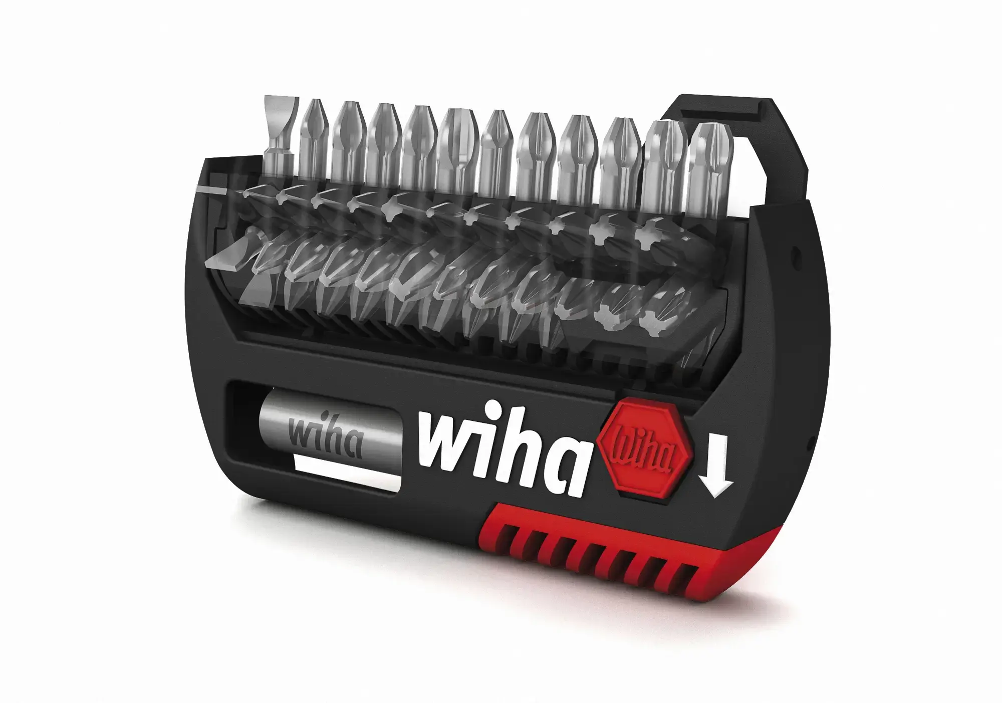 Wiha 39039 Bit set FlipSelector Standard 25 mm Hexagon 11-pcs. 1/4" C6,3 (img_003)