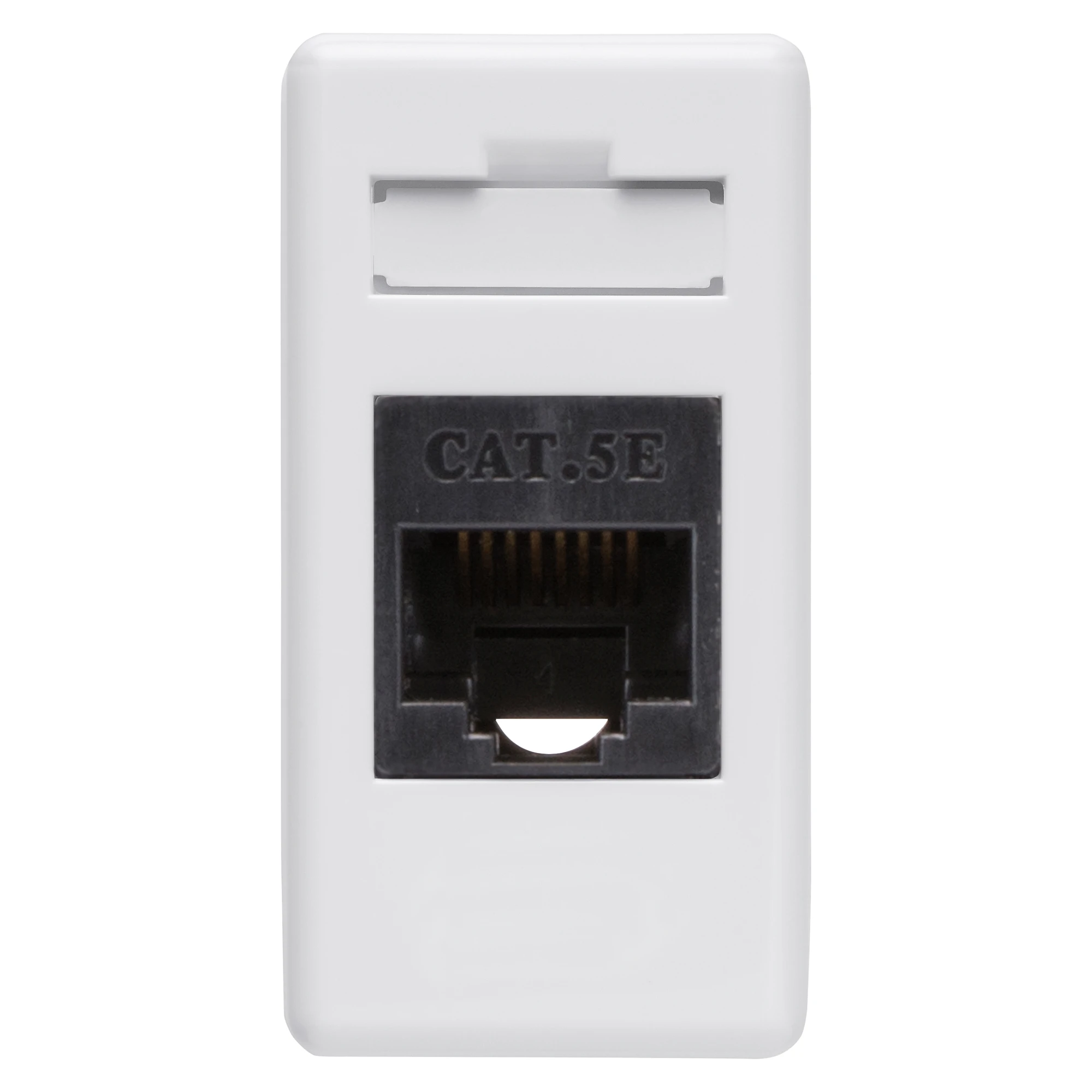 GEWISS GW20271 RJ45 CONNECTOR - 4 PAIR - CATEGORY 5e - UTP - TOOLLESS - 1 MODULE - SYSTEM WHITE (img_001)
