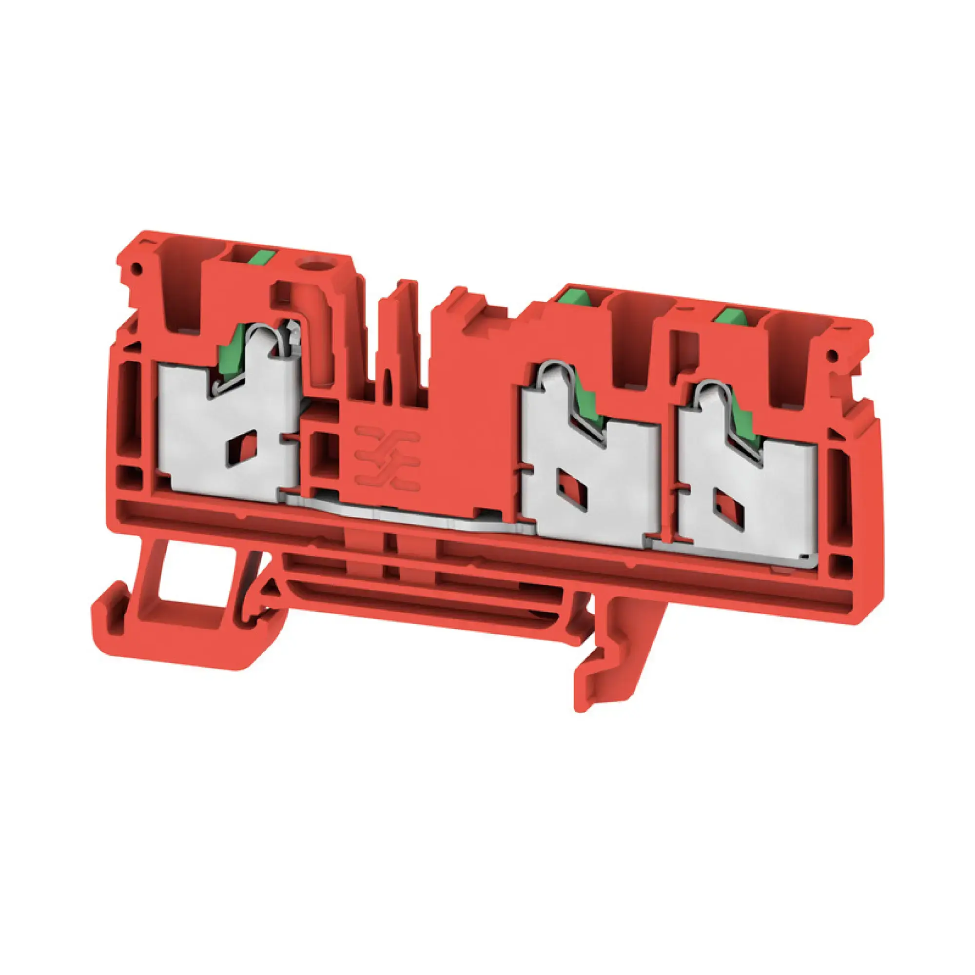 Weidmüller 3109520000 Feed-through terminal block, SNAP IN, red, 4 mm², 32 A, 1000 V, Number of connections: 3 S3C 4 RD (img_001) Weidmüller 3109520000 Feed-through terminal block, SNAP IN, red, 4 mm², 32 A, 1000 V, Number of connections: 3 S3C 4 RD (img_001)