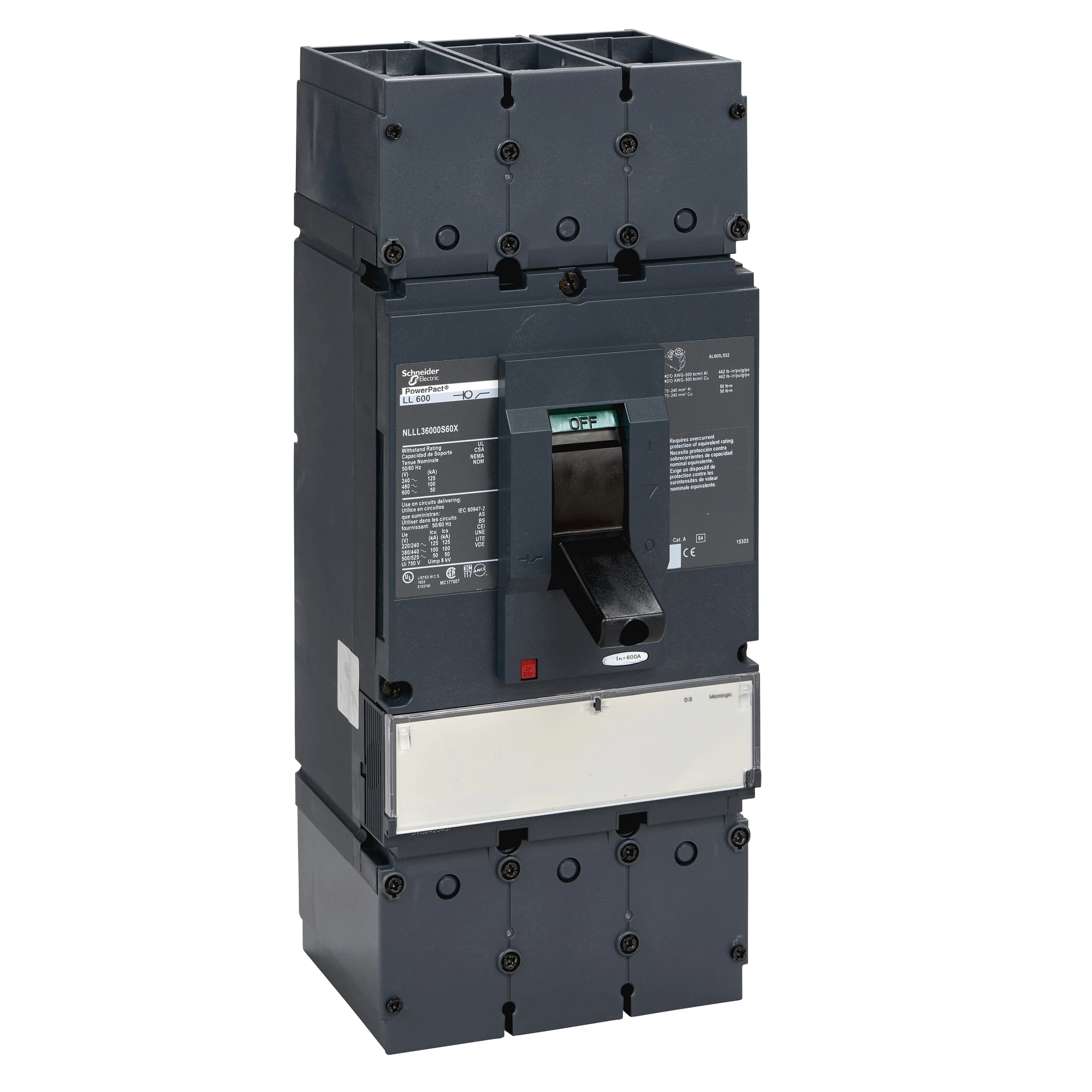 Schneider Electric NLLL36000S60X Load Break Switch – PowerPact-Multistandard – L-Frame – 600 A – 125 kA (img_001) Schneider Electric NLLL36000S60X Load Break Switch – PowerPact-Multistandard – L-Frame – 600 A – 125 kA (img_001)