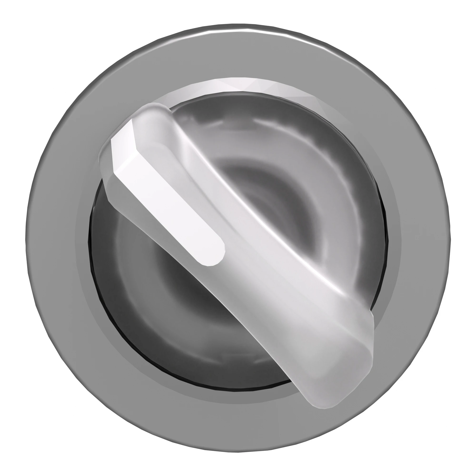 Schneider Electric ZB4FK1413 Illuminated selector switch, front element, Harmony XB4F, metal, 30mm, white, for universal LED, 2 positions, momentary (img_008)