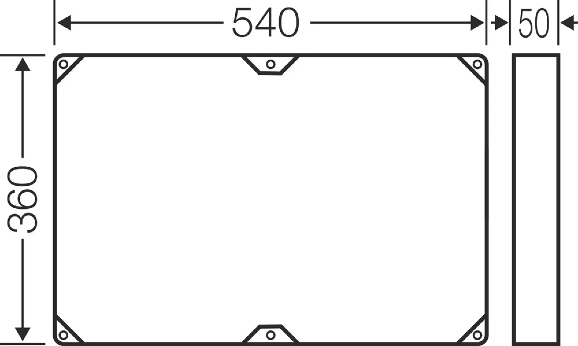 Hensel 68000154 Zwischenrahmen für Gehäuse Größe 4 FP ZR 40 (img_003)
