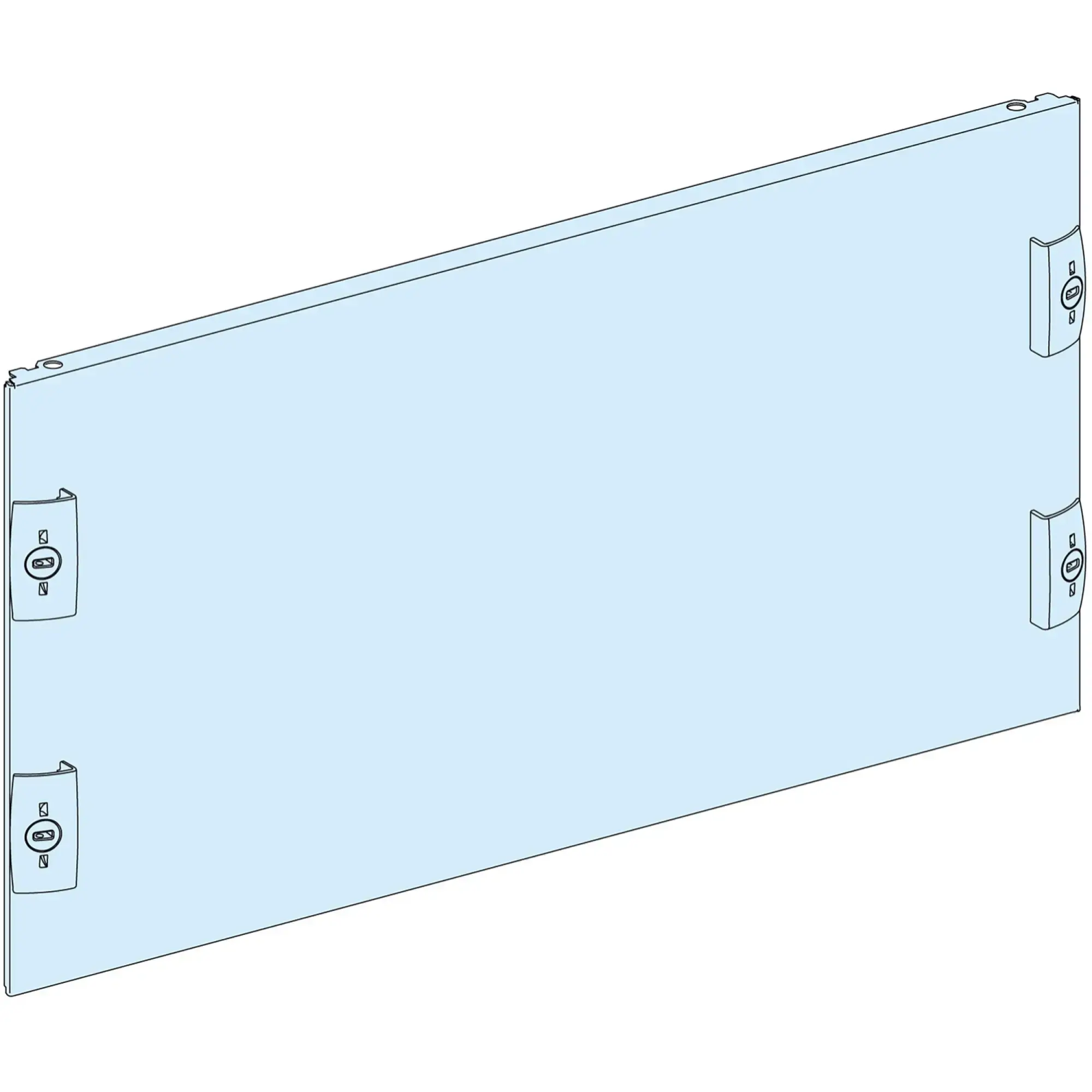 Schneider Electric LVS03807 PrismaSeT-P, front panel, without cutout, width=650mm, height=9 modules (img_002)