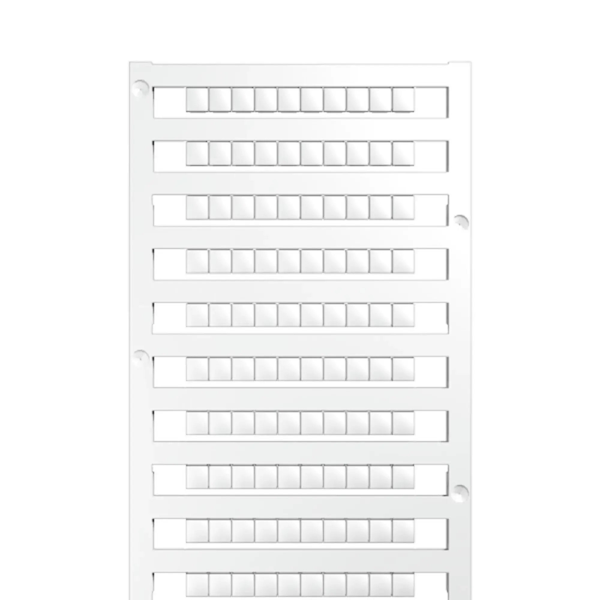 Weidmüller 1388530000 Terminal marking, white, Pitch in mm: 5.00, Printed characters: neutral, horizontal and vertical, Width: 5 mm, Height: 5 mm (img_001) Weidmüller 1388530000 Terminal marking, white, Pitch in mm: 5.00, Printed characters: neutral, horizontal and vertical, Width: 5 mm, Height: 5 mm (img_001)