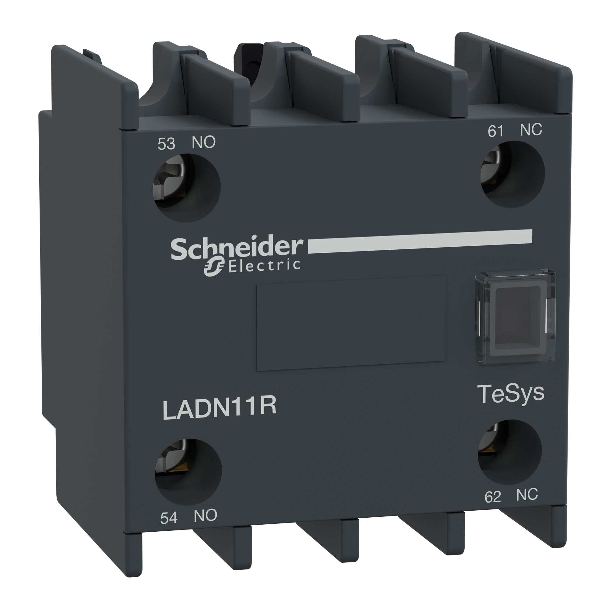 Schneider Electric LADN11R Auxiliary contact block, TeSys Deca, 1NO+1NC, screw terminals (img_001)
