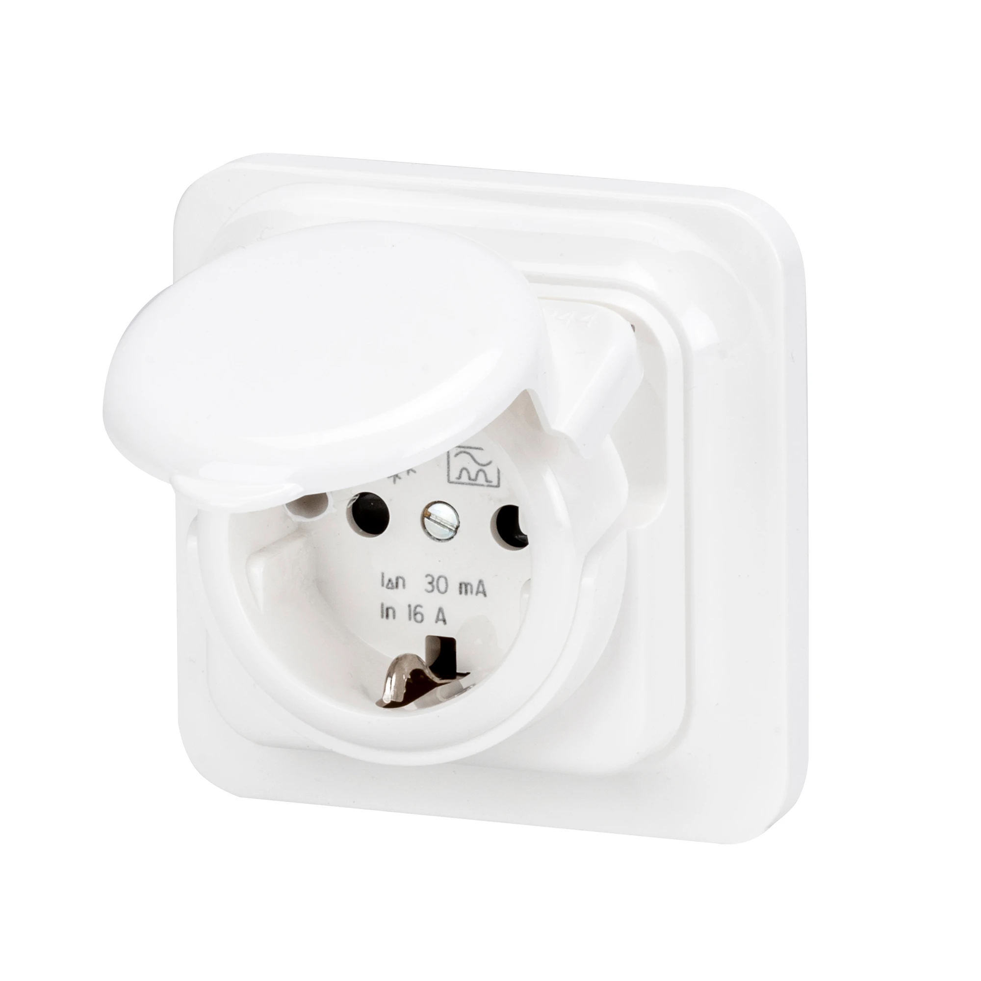 GEWISS GW95923 FLUSH MOUNTING RCD SAFETY SOCKET-OUTLET - 16A 0,01mA IP44 (img_001)
