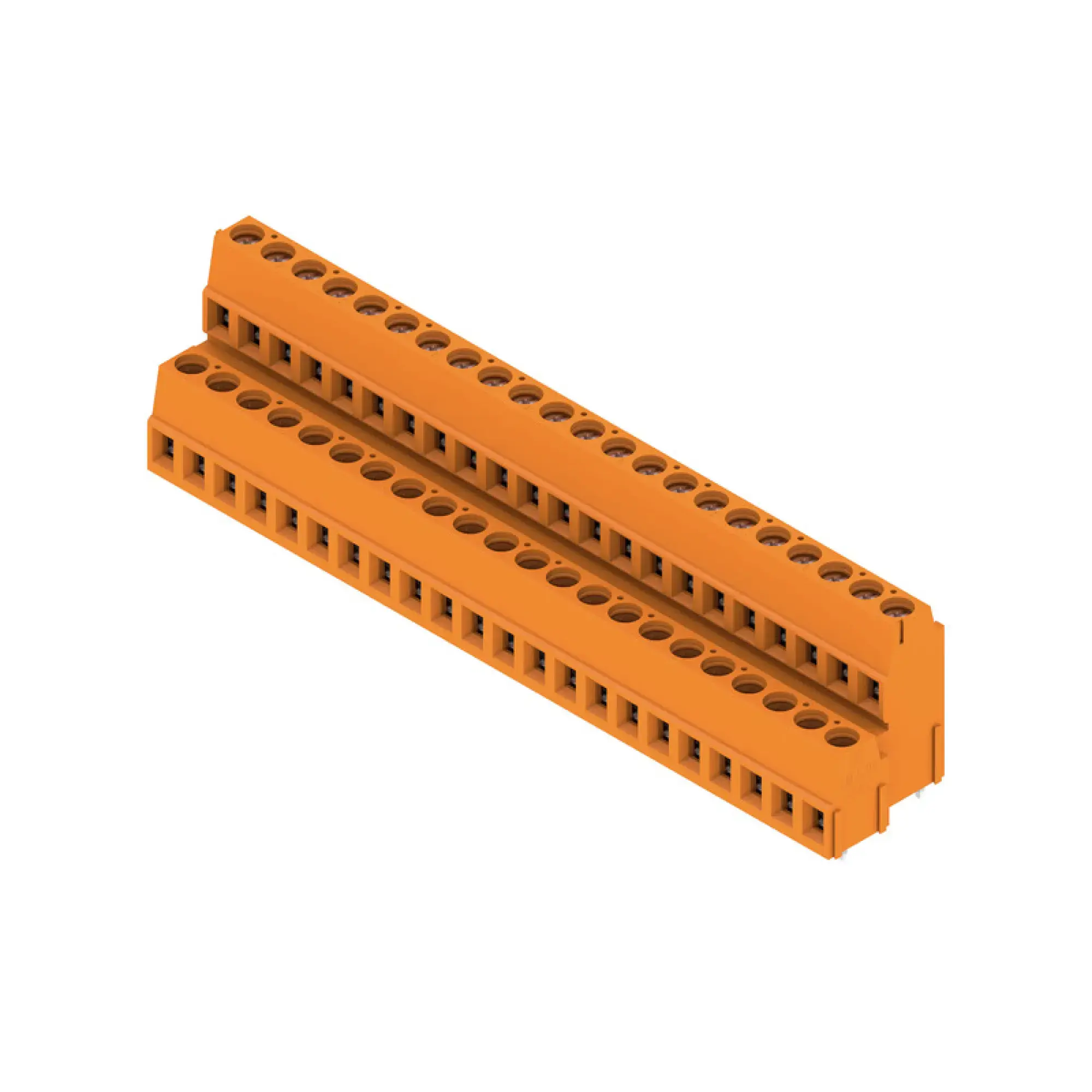 Weidmüller 1769050000 PCB terminal, 320 V, 17.5 A, Pitch in mm: 5.08, 2.5 mm², Number of poles: 44, Clamping yoke connection, THT solder connection, 90°, Box (img_001)