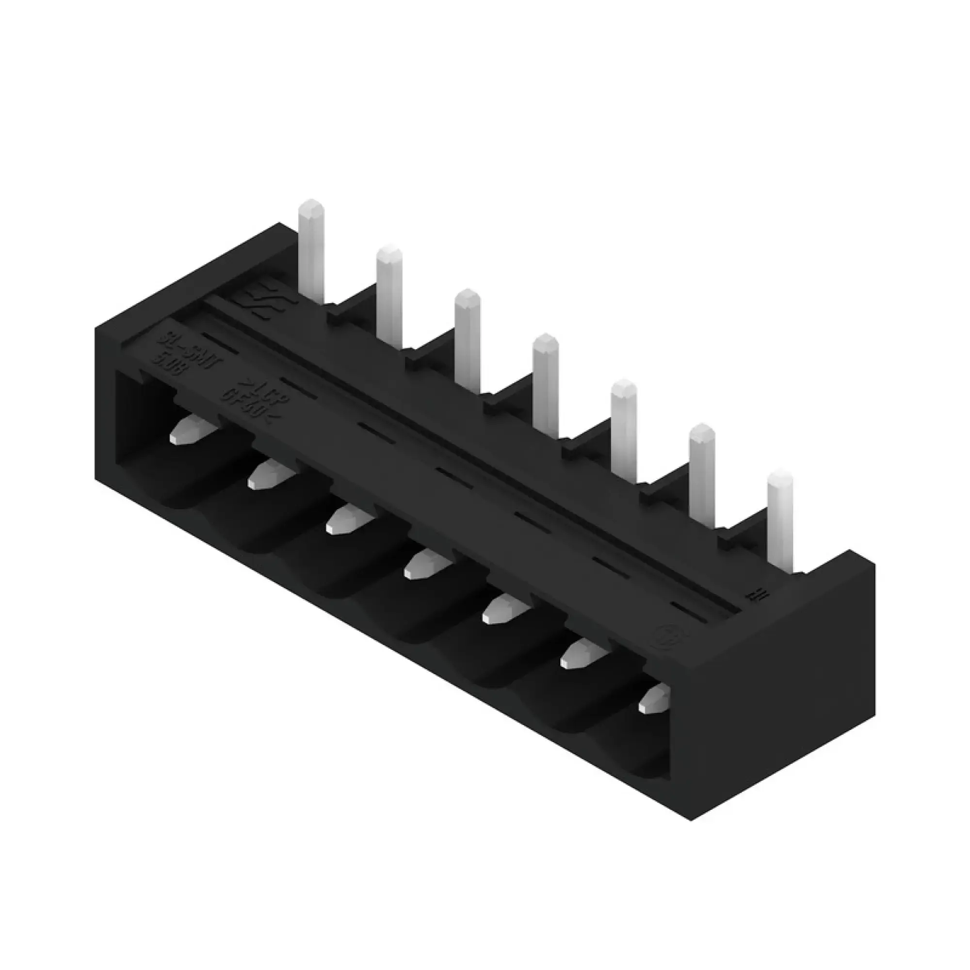 Weidmüller 1877540000 PCB connector (board connection), 320 V, 27.5 A, Pitch in mm: 5.08, Number of poles: 7, THT/THR solder connection, Box (img_001)