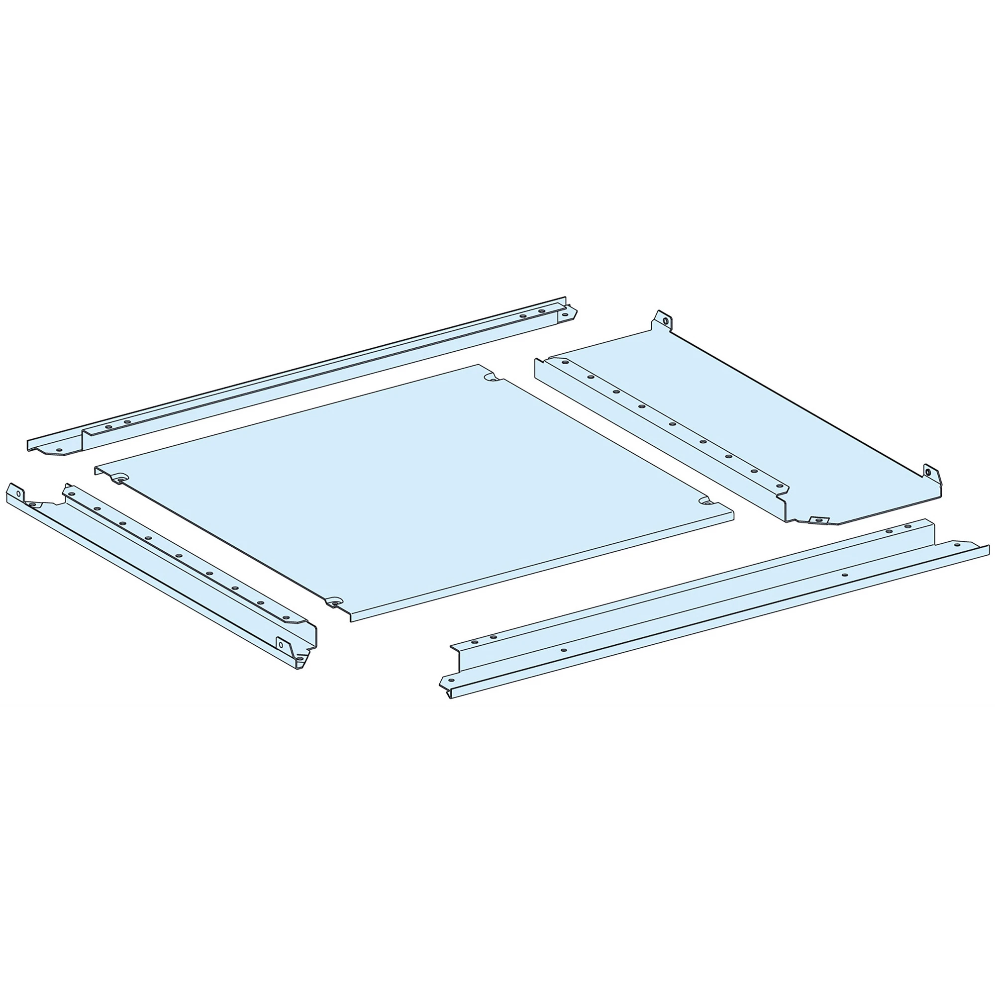 Schneider Electric LVS08487 PrismaSeT-P, Cable Entry Plate, IP55, Width=650+150mm, Depth=400mm (img_001)