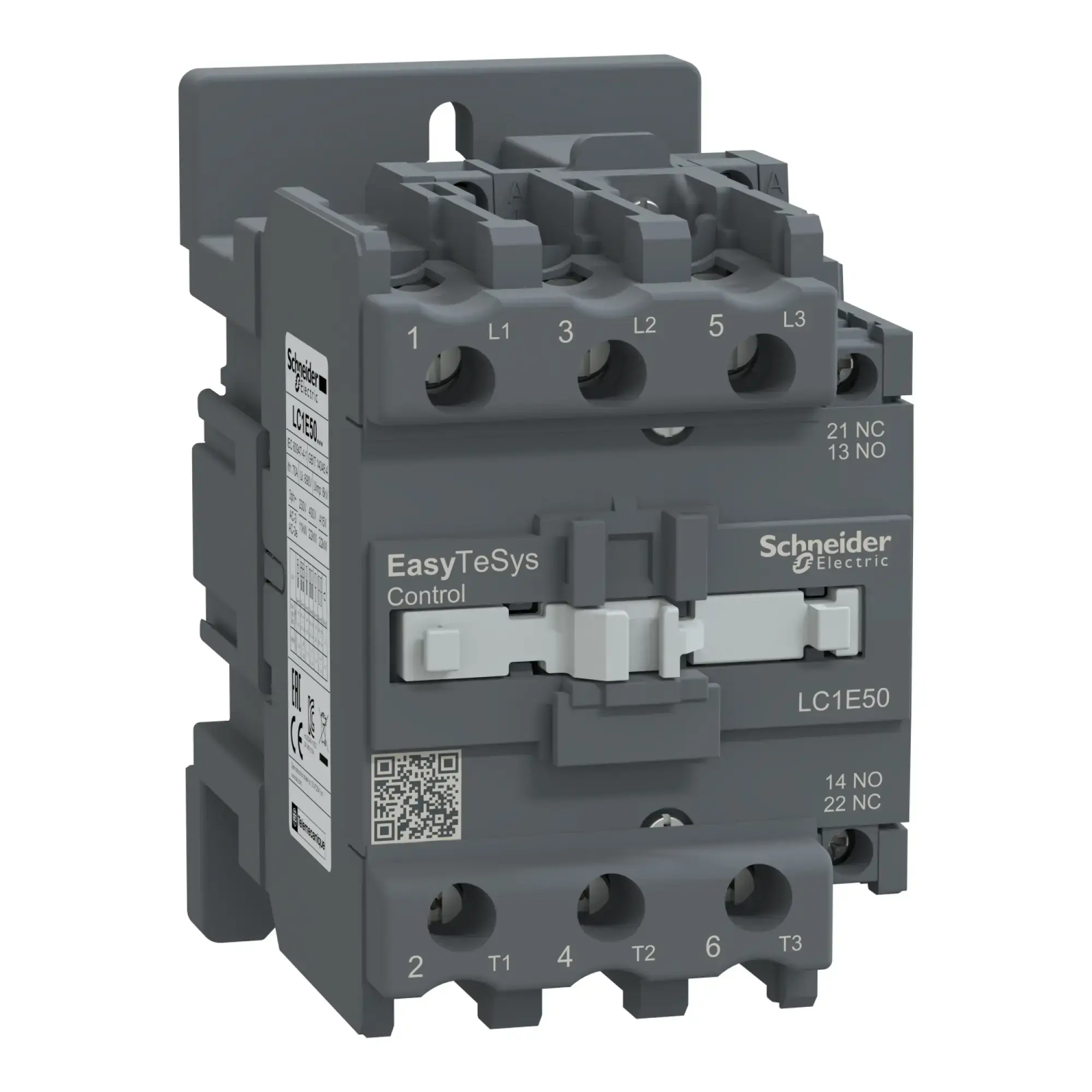 Schneider Electric LC1E50F7 Easy TeSys Leistungsschütz 3P 50A 1NO+1NC 110V AC 50/60Hz (img_002)