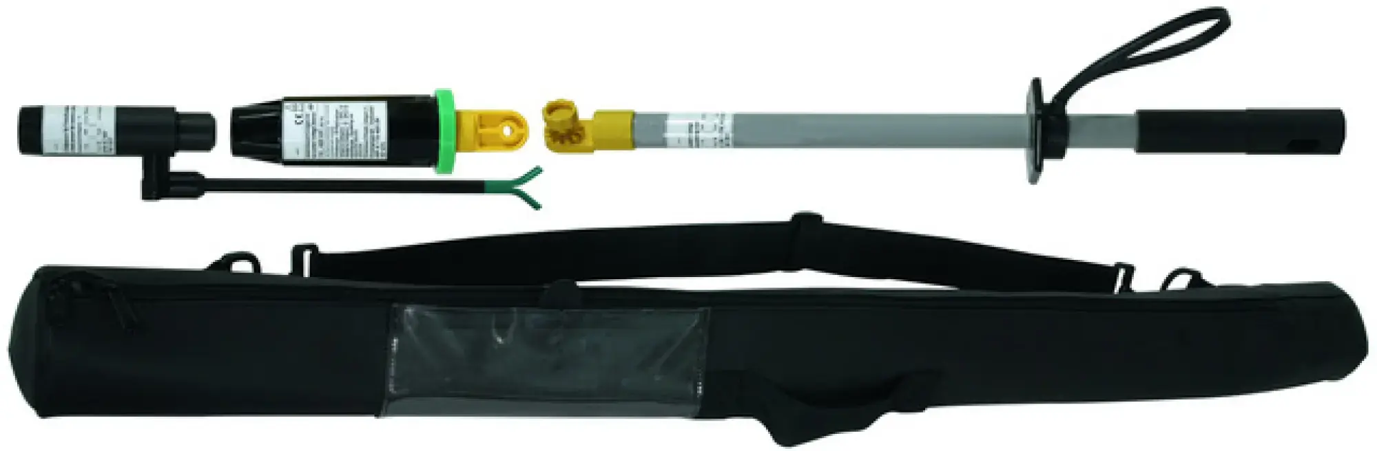 Dehn 767572 Non-contact voltage detector kit 110-420kV 50 Hz cat. S f. overhead lines (img_001) Dehn 767572 Non-contact voltage detector kit 110-420kV 50 Hz cat. S f. overhead lines (img_001)