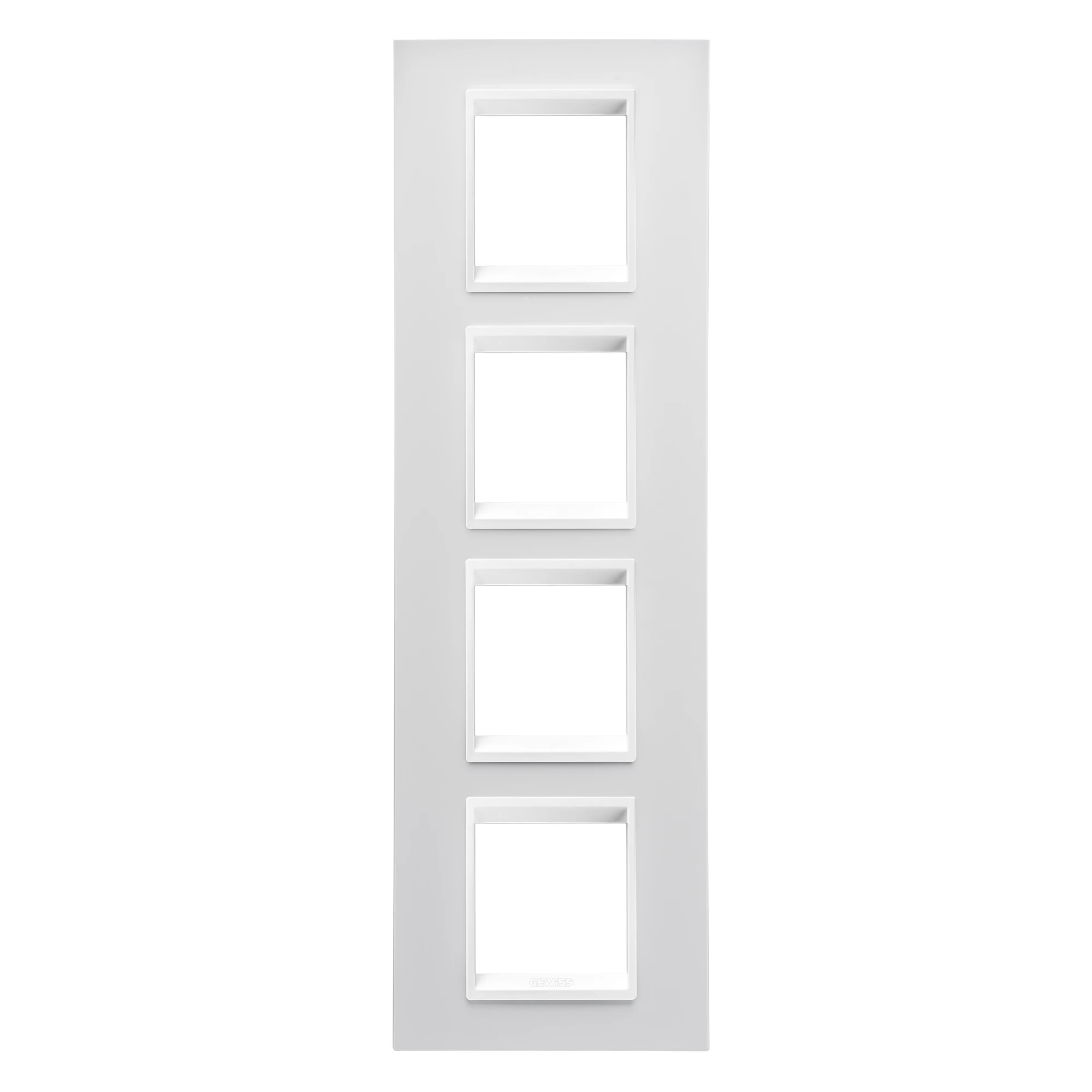 GEWISS GW16229YB LUX INTERNATIONAL PLATE - IN TECHNOPOLYMER - 2+2+2+2 MODULES VERTICAL - WHITE MONOCHROME - CHORUSMART (img_001) GEWISS GW16229YB LUX INTERNATIONAL PLATE - IN TECHNOPOLYMER - 2+2+2+2 MODULES VERTICAL - WHITE MONOCHROME - CHORUSMART (img_001)