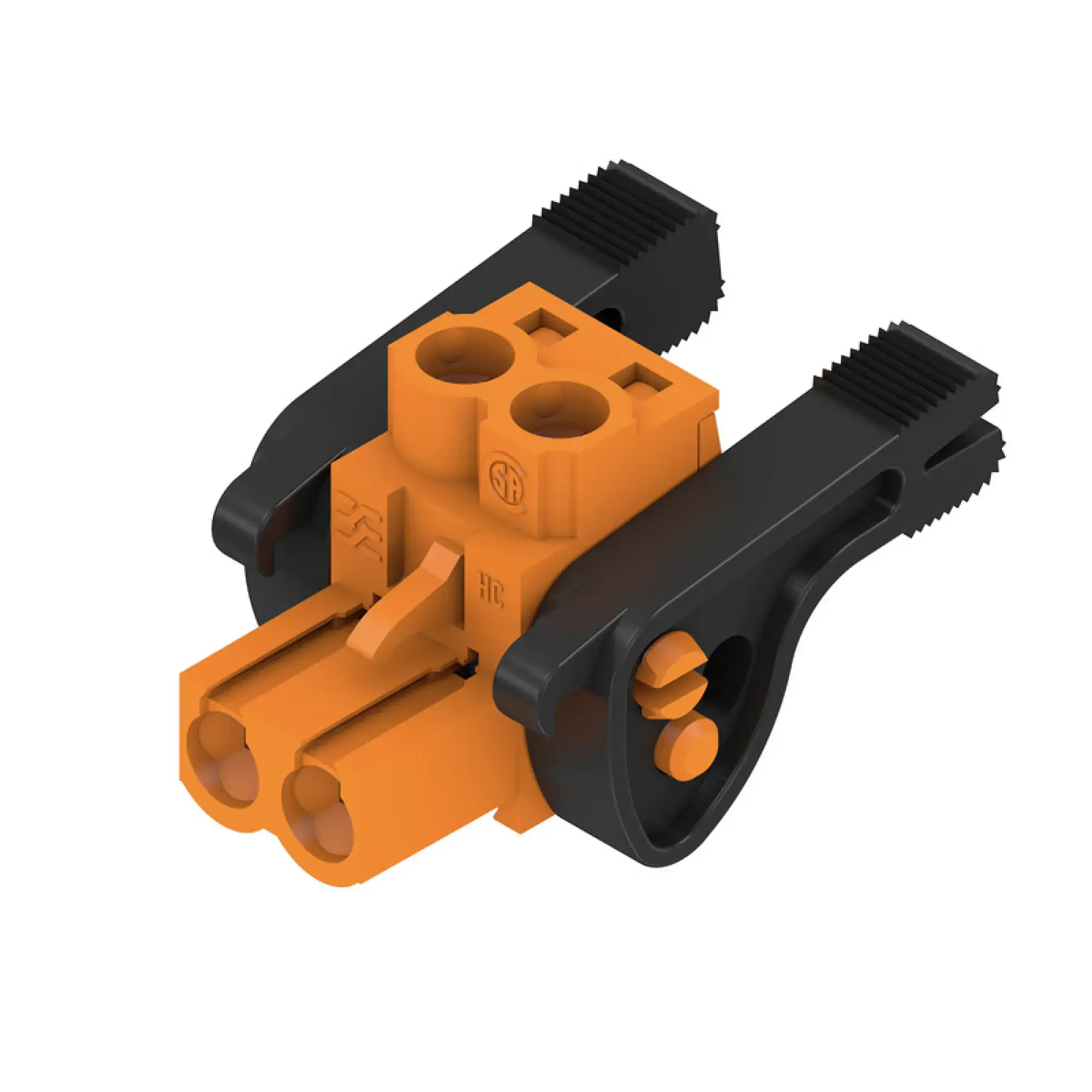 Weidmüller 1944830000 PCB connector (wire connection), 320 V, 23 A, Pitch in mm: 5.08, 4 mm², Number of poles: 2, Clamping yoke connection, Box (img_001)