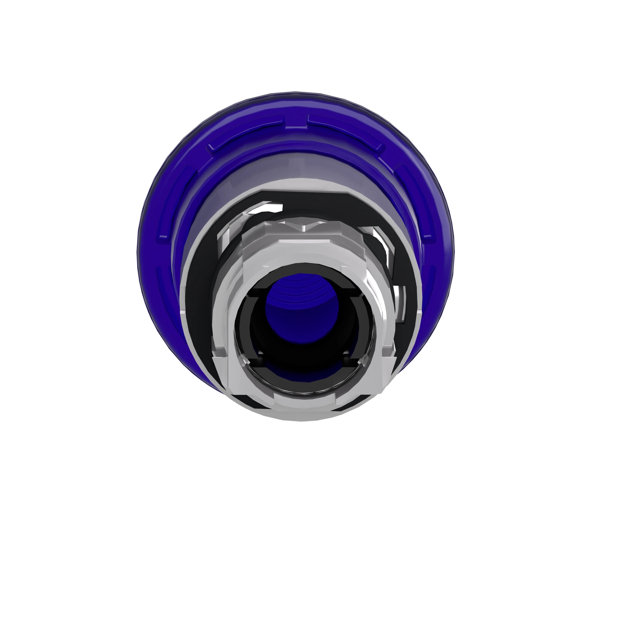 Schneider Electric ZB4BW663 Mushroom push button, front element, Harmony XB4, metal, 22mm, illuminated, blue, pull release, for universal LED (img_002)
