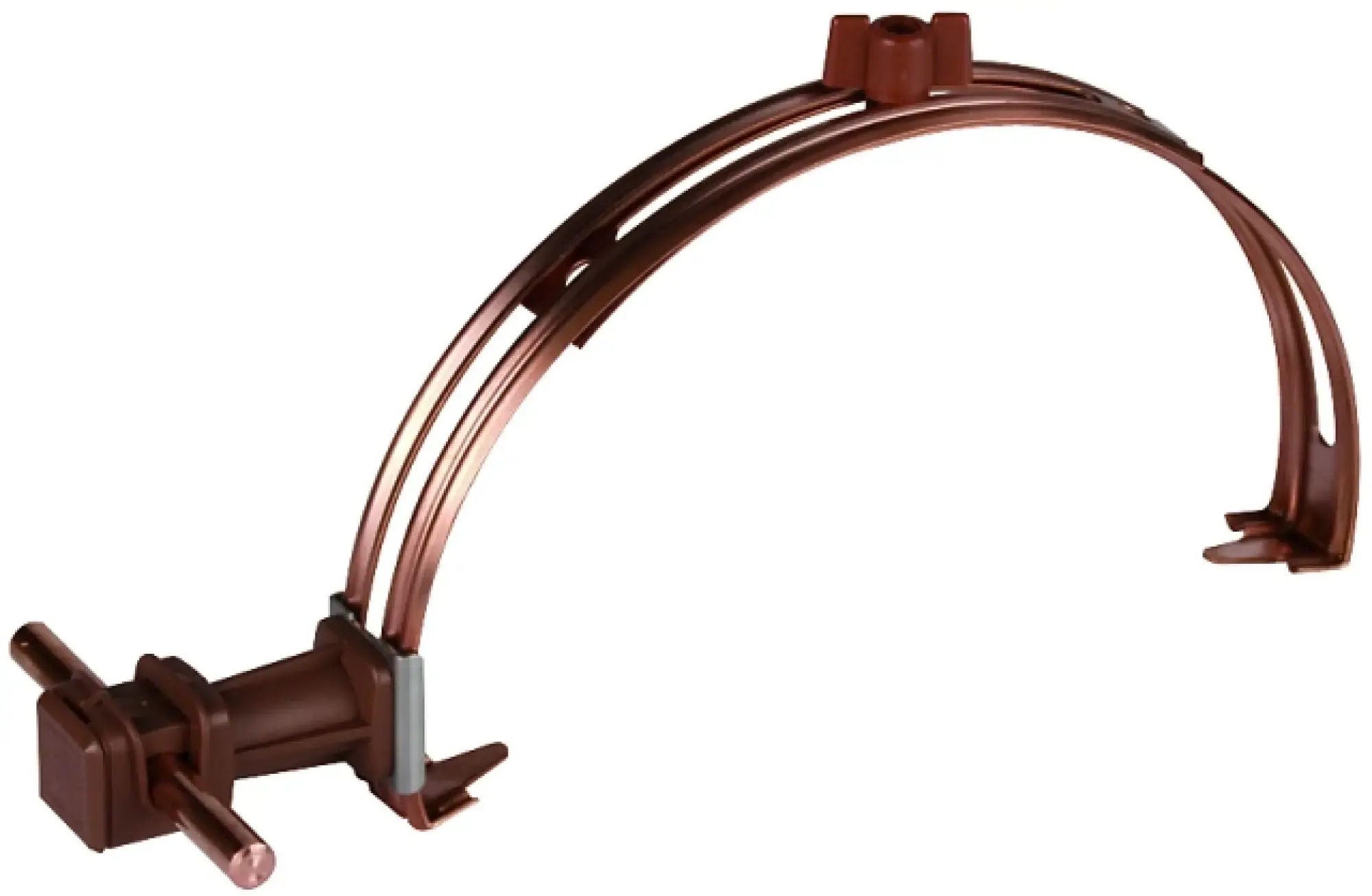 Dehn 204127 Roof conductor holder adj. StSt/galCu w. DEHNsnap H 36mm plastic brown f. Rd 8mm (img_001) Dehn 204127 Roof conductor holder adj. StSt/galCu w. DEHNsnap H 36mm plastic brown f. Rd 8mm (img_001)
