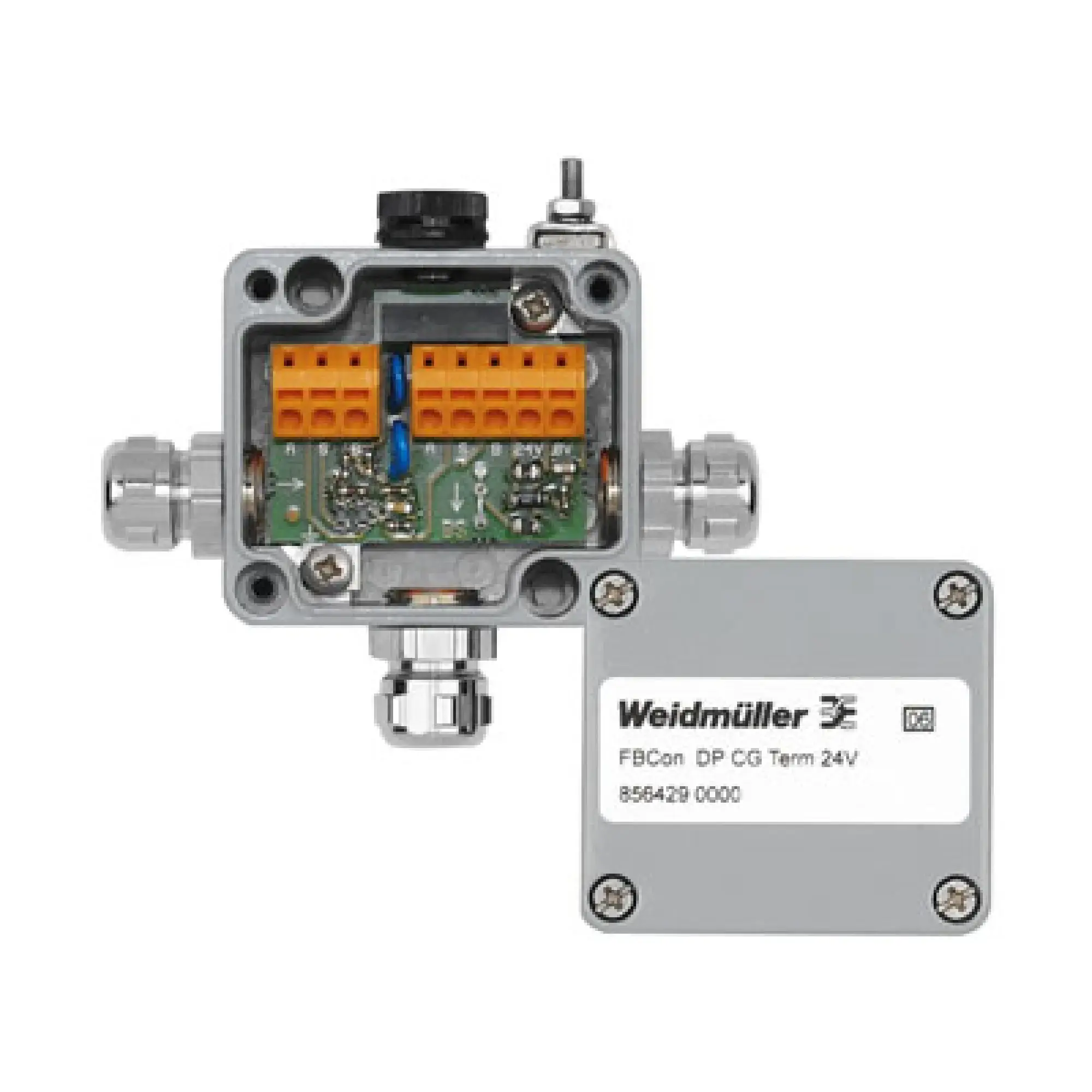 Weidmüller 8564290000 Field bus distributor, Terminator, Housing main material: Aluminium, Profibus-DP, Modbus RS485 (img_003)