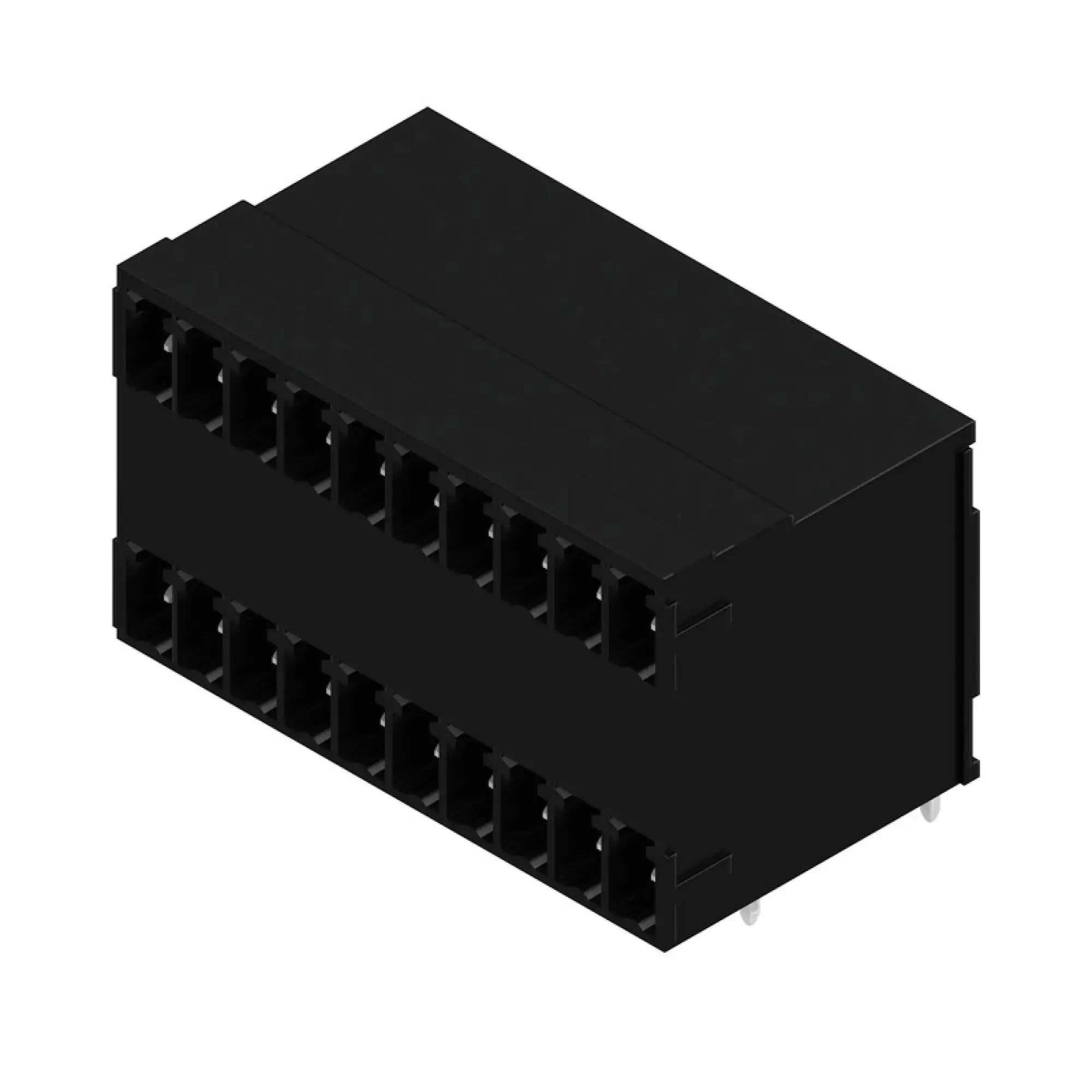 Weidmüller 1973180000 PCB connector (board connection), 160 V, 17.5 A, Pitch in mm: 3.81, Number of poles: 20, THT solder connection, Box (img_001)