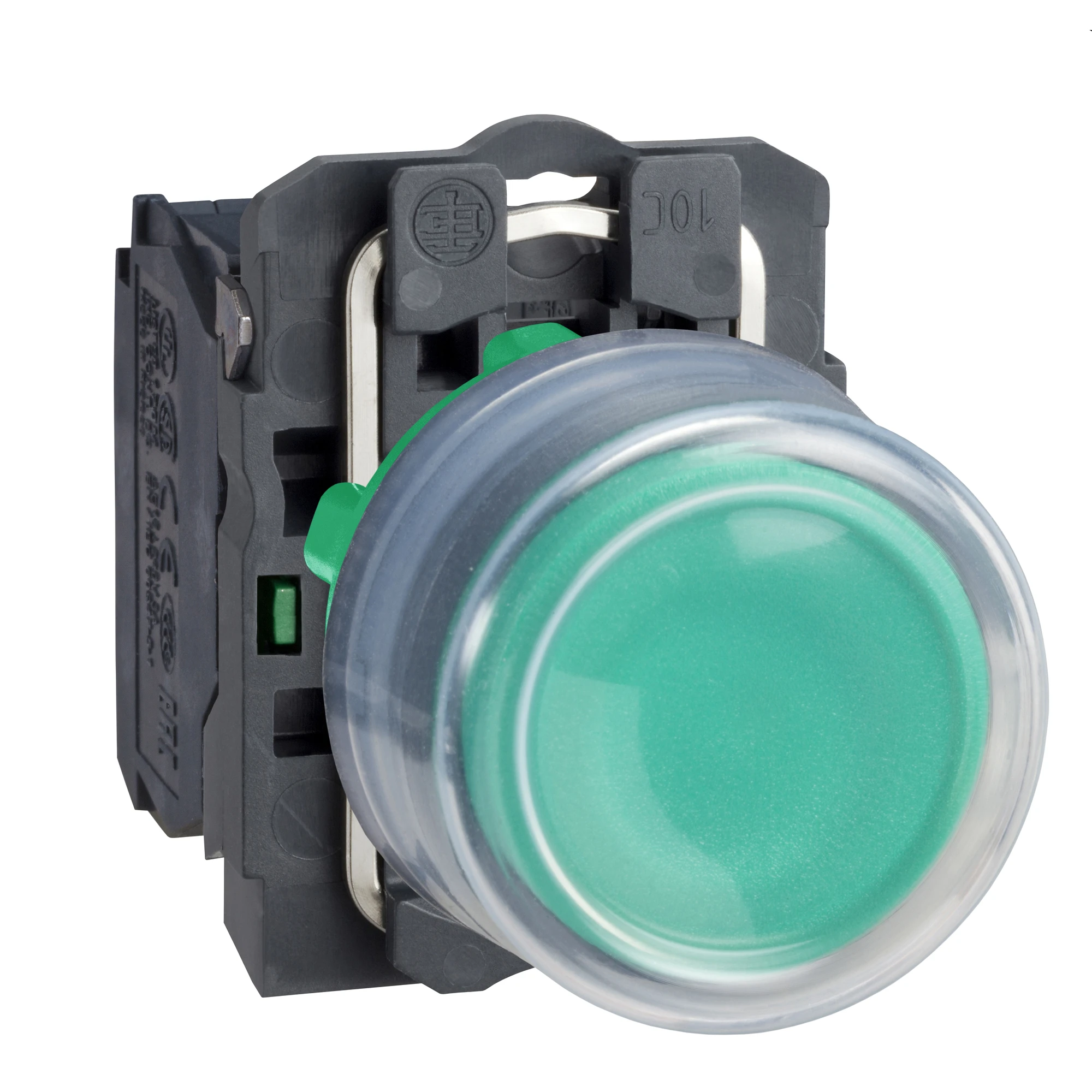 Schneider Electric XB5AP31 Push-button, Harmony XB5, plastic, protruding, green, unlabelled, with protective cap, 22mm, momentary, 1NO (img_001) Schneider Electric XB5AP31 Push-button, Harmony XB5, plastic, protruding, green, unlabelled, with protective cap, 22mm, momentary, 1NO (img_001)