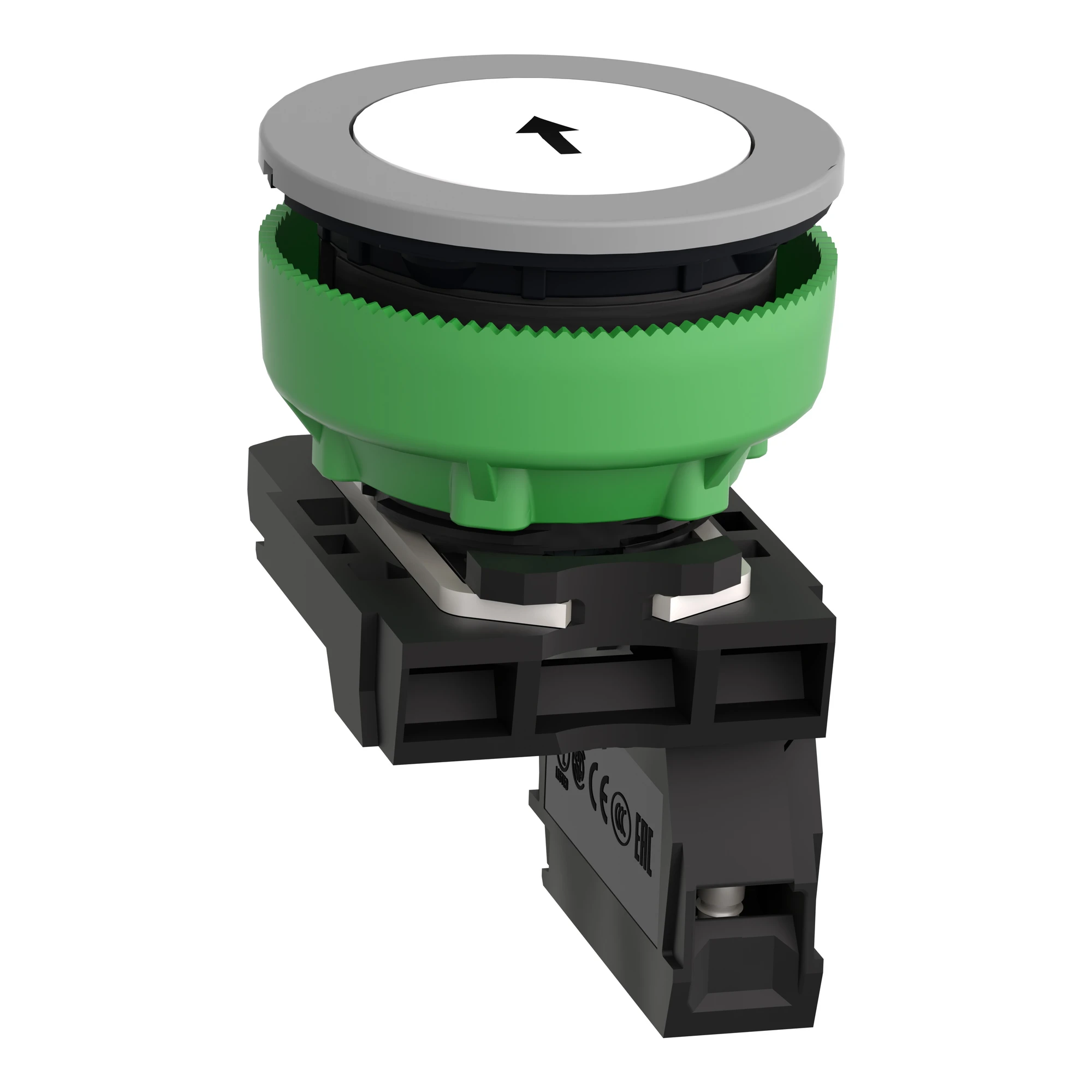 Schneider Electric XB5FA3341C0 Pushbutton, Harmony XB5F, plastic, light grey, white, upwards arrow, 30mm, momentary, 1NC (img_005) Schneider Electric XB5FA3341C0 Pushbutton, Harmony XB5F, plastic, light grey, white, upwards arrow, 30mm, momentary, 1NC (img_005)