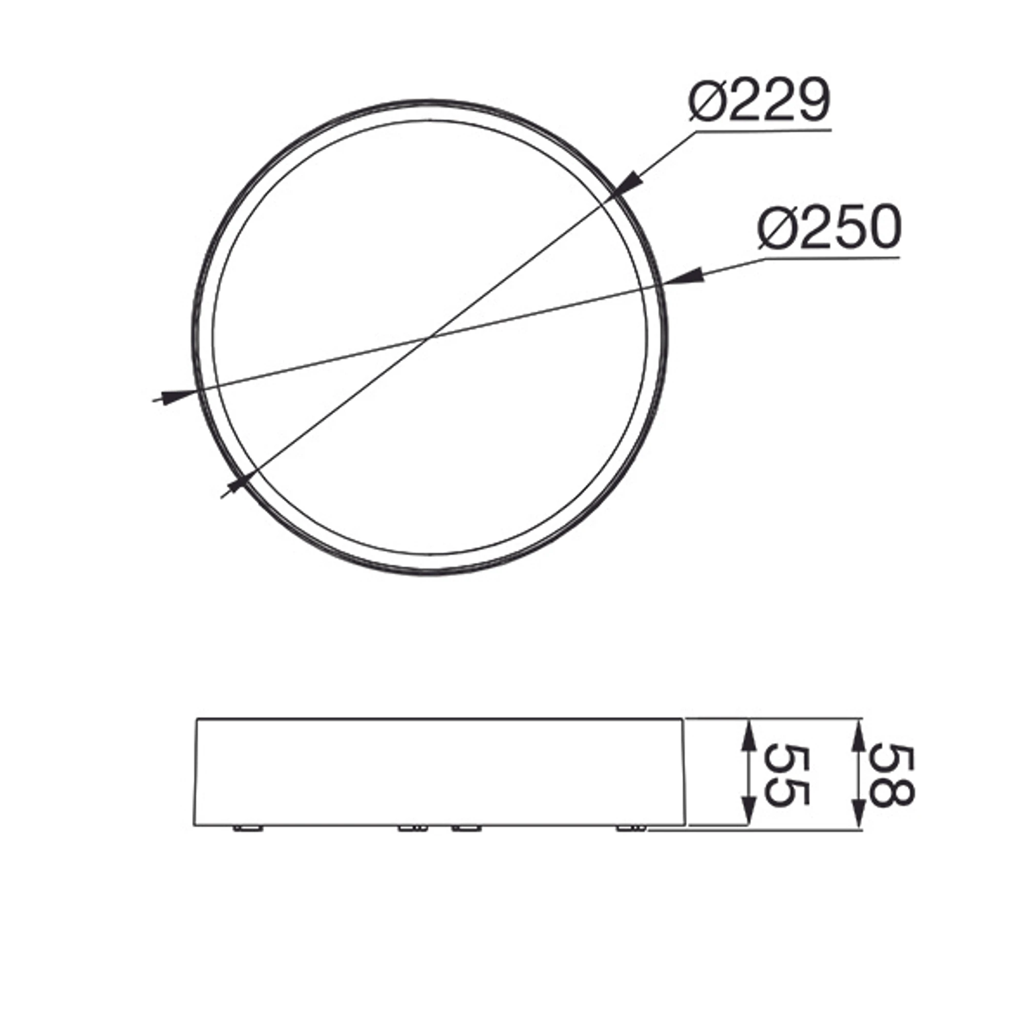 GEWISS GWF2200LA830 LED Wand- / Deckenleuchte ELIA 3000K weiss (img_002)