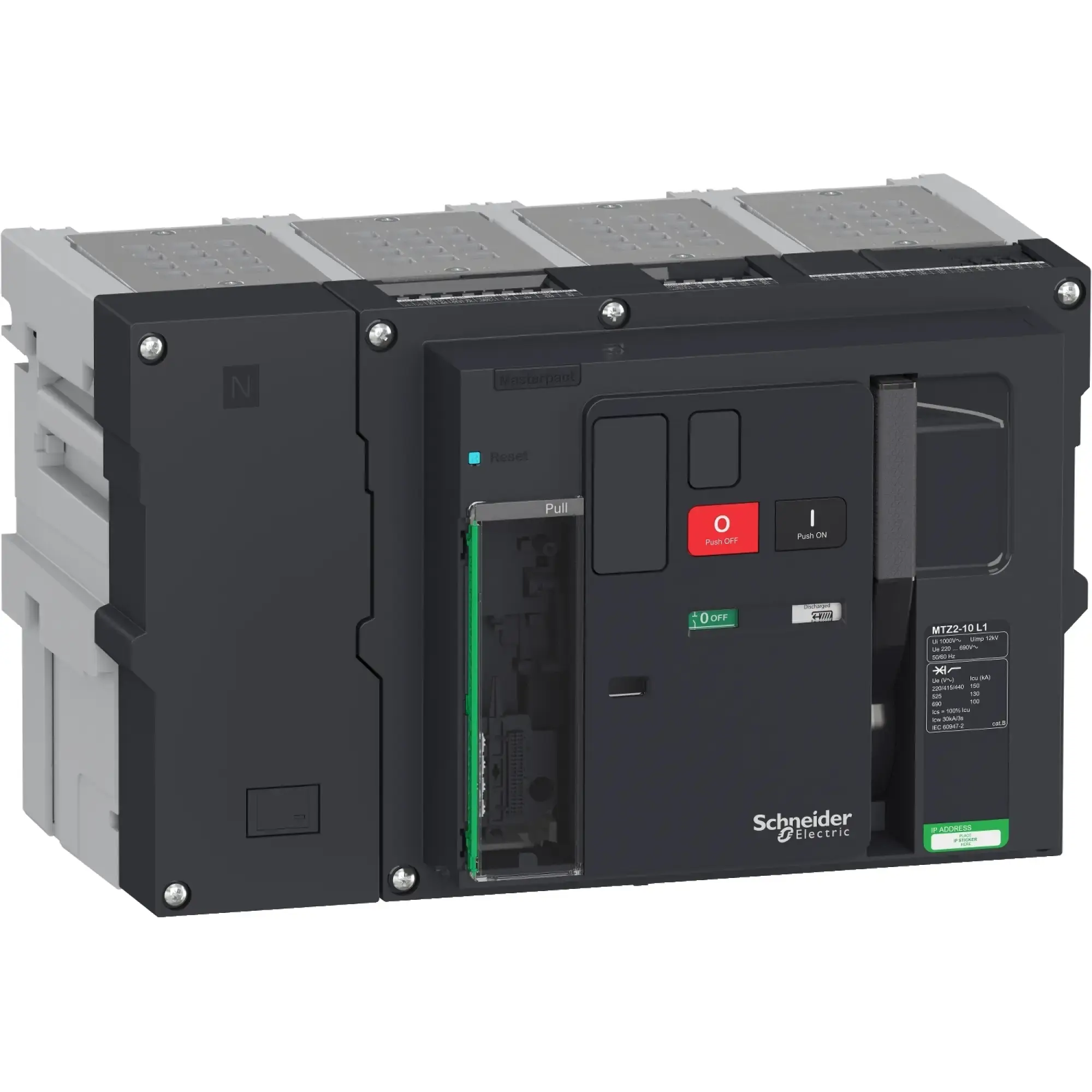 Schneider Electric LV848254 MasterPact MTZ2 1000A L1 Icu=150kA/440V 4P Basic Frame Plug-in (img_002)
