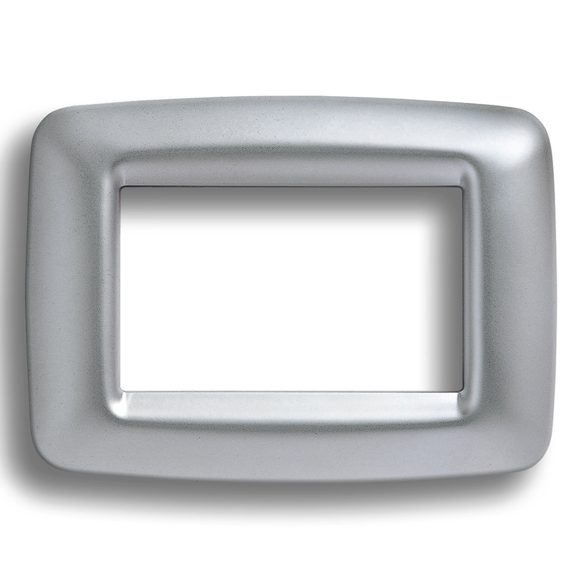 GEWISS GW32754 PLAYBUS YOUNG PLATE - IN METALLISEE TECHNOPOLYMER - SATIN FINISHING - 4 GANG - SOFT CHROME - PLAYBUS (img_001)