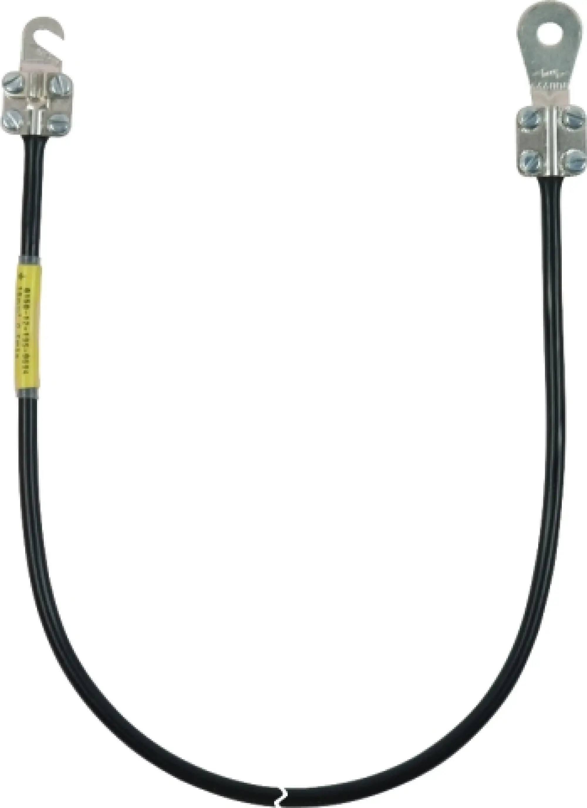 Dehn 410530 Earthing cable 10mm² / L 3.0m black w. 1 open cable lug (C) M8 a.(A) M5/M6 Supply No. 6150-12-198-6808 (img_001)