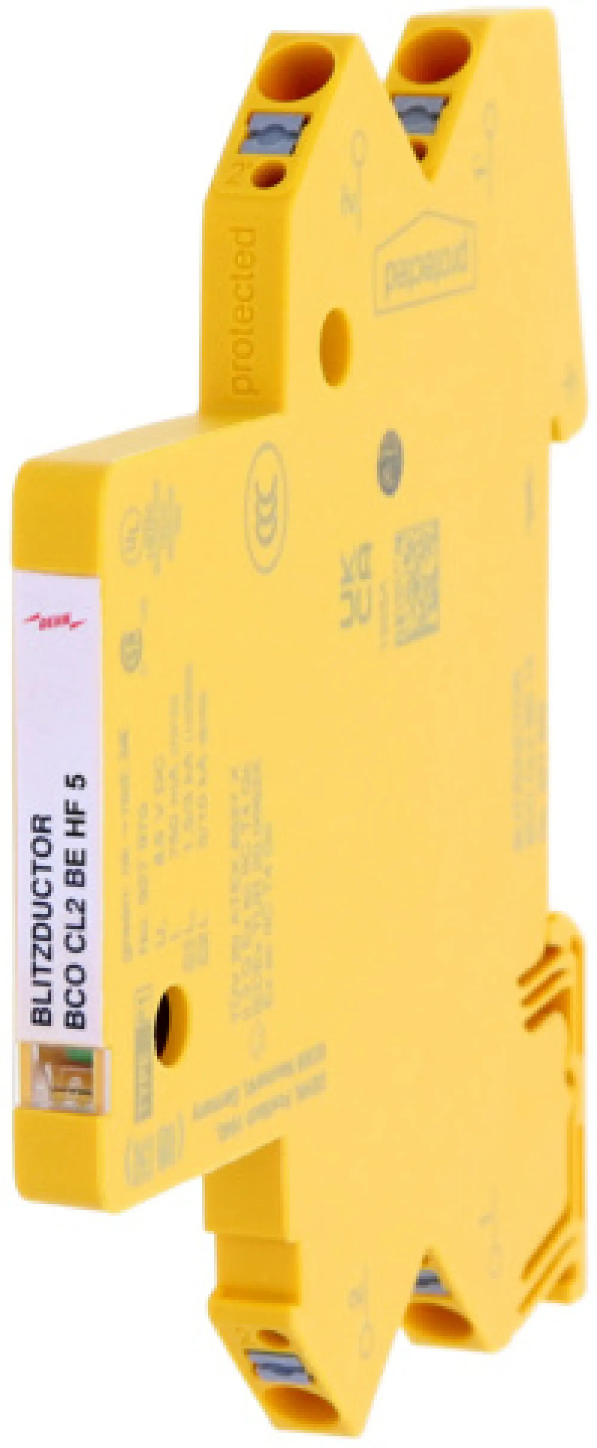 Dehn 927970 Compact arrester for 2 single cores BLITZDUCTORconnect w. fault indication (img_003) Dehn 927970 Compact arrester for 2 single cores BLITZDUCTORconnect w. fault indication (img_003)