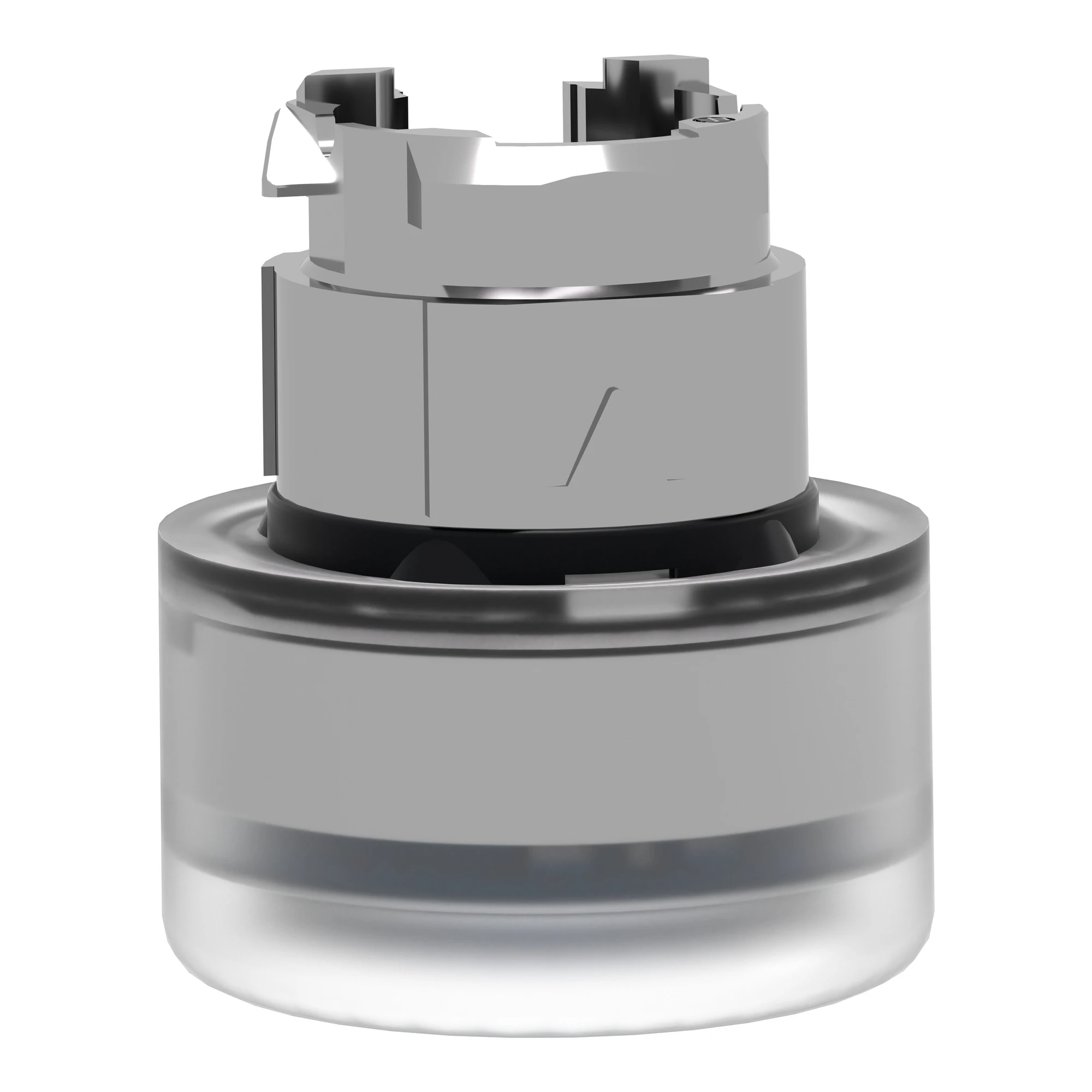 Schneider Electric ZB4BP68 Pushbutton, front element, Harmony XB4, metal, 22mm, blue, unmarked, momentary, with protective cap, for insert label (img_007)