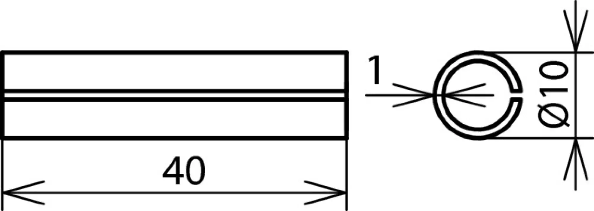 Dehn 562050 Cupal sleeve Al outside Cu inside f. Rd 8mm = 50mm² L 40mm (img_002) Dehn 562050 Cupal sleeve Al outside Cu inside f. Rd 8mm = 50mm² L 40mm (img_002)