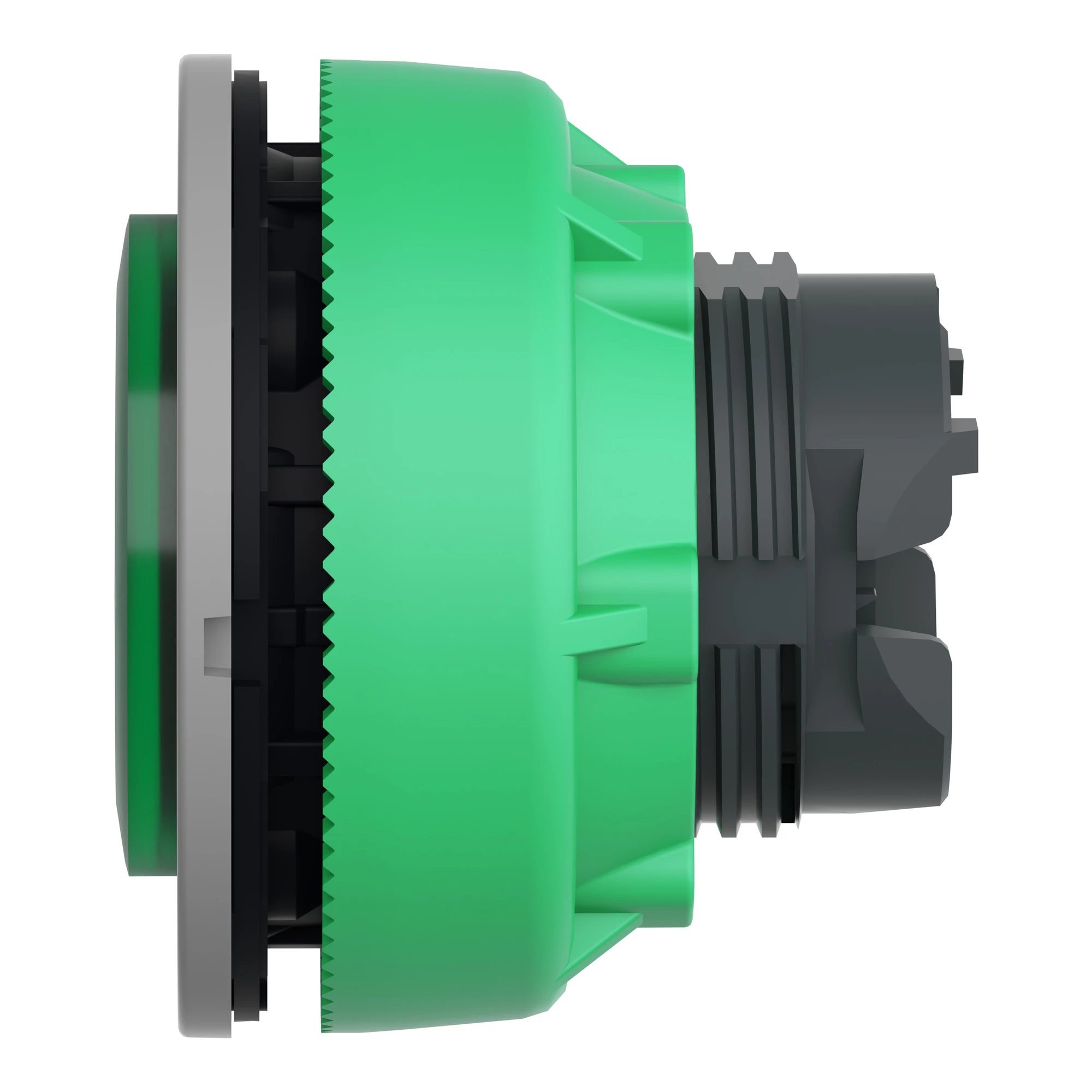 Schneider Electric ZB5FH33C0 Illuminated Push Button, Front Element, Harmony XB5F, Plastic, 30mm, Light Grey, Green, Projecting, Unlabeled, Latching (img_007)