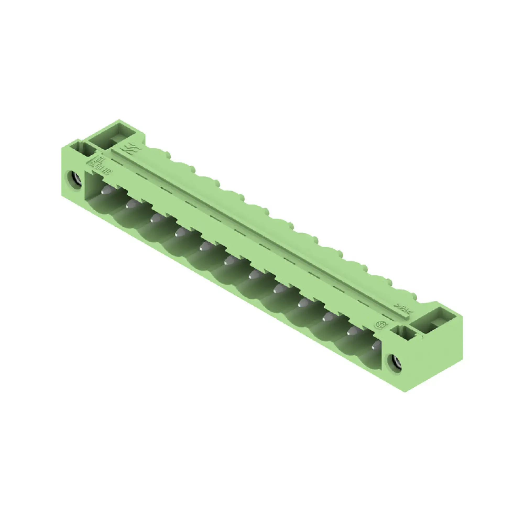 Weidmüller 1324790000 PCB connector (board connection), 320 V, 24 A, Pitch in mm: 5.08, Number of poles: 12, THT solder connection, Box (img_001)