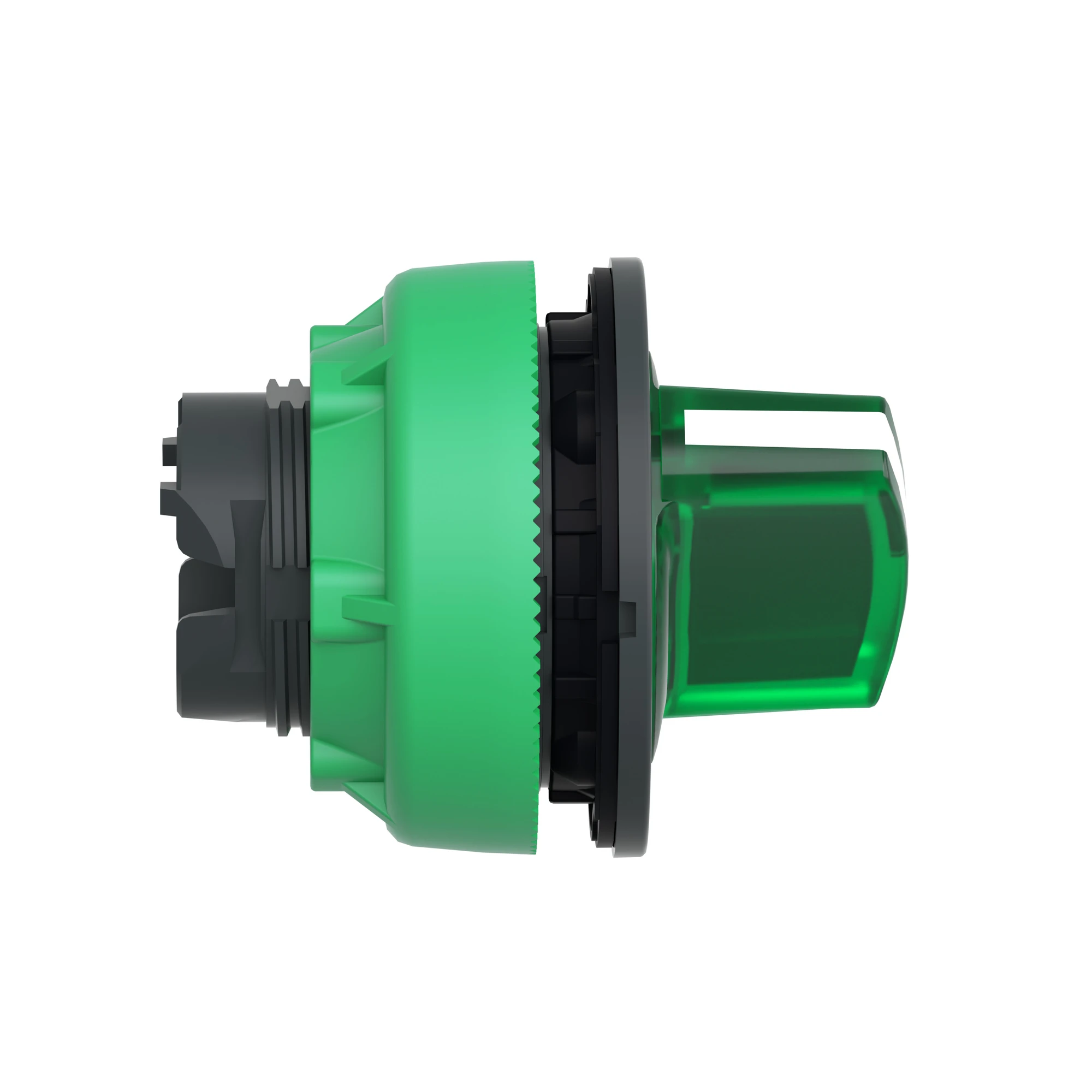 Schneider Electric ZB5FK1433 Illuminated selector switch, front element, Harmony XB5F, plastic, 30mm, green, for universal LED, 2 positions, momentary (img_003)