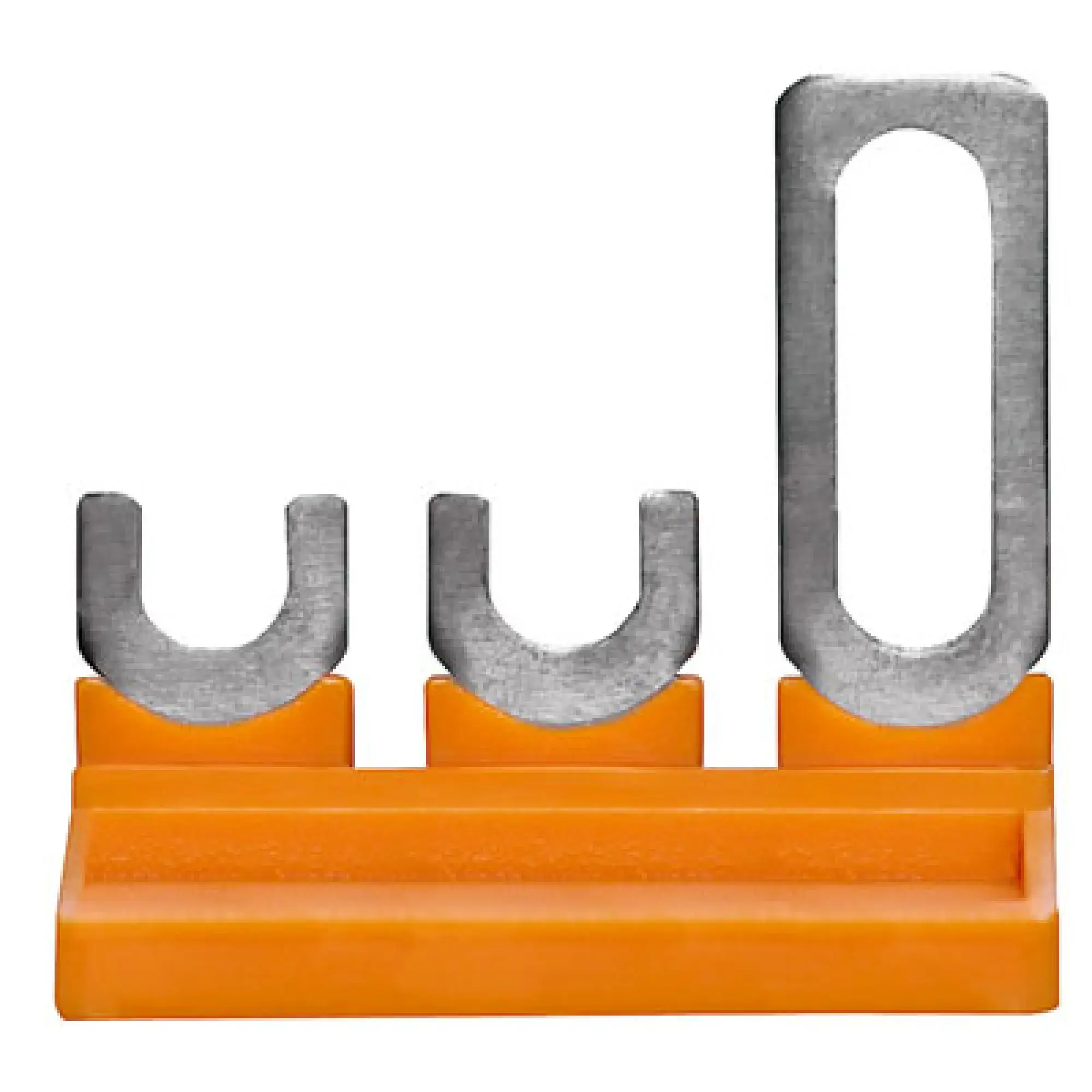 Weidmüller 1936150000 Cross-connector (terminal), when screwed in, orange, 41 A, Number of poles: 3, Pitch in mm: 7.90, Insulated: Yes, Width: 22 mm (img_001)