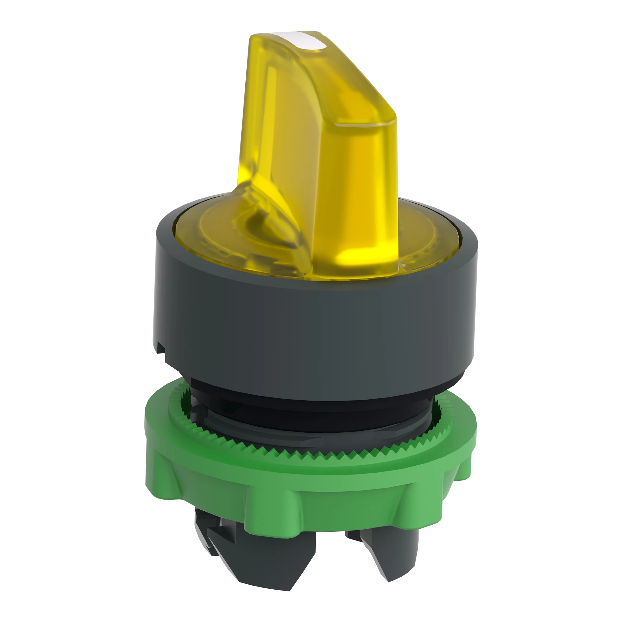 Schneider Electric ZB5AK1383 Illuminated Selector Switch, Front Element, Harmony XB5, Plastic, 22mm, Yellow, for Universal LED, 3 Positions, Latching (img_008)